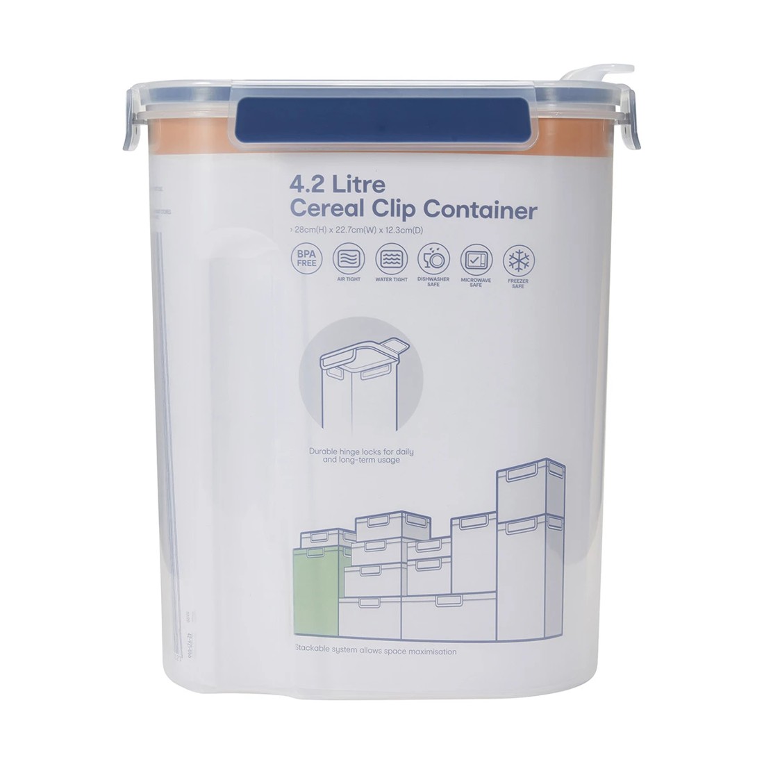 5 4.2L Cereal Clip Container, 5 of 5