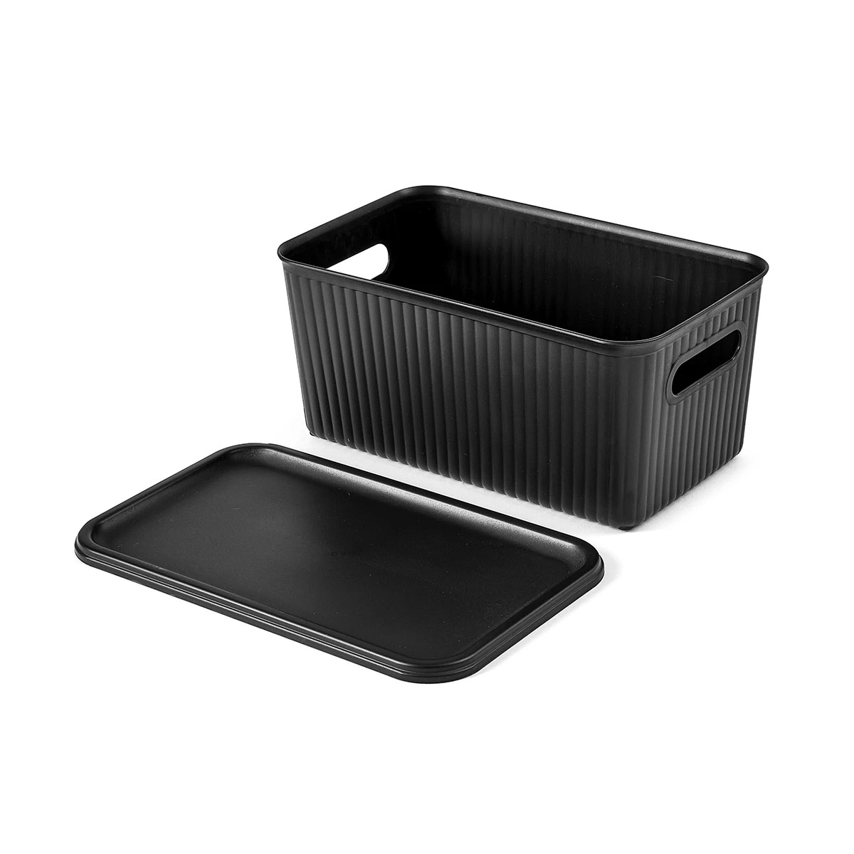 9 5L Ribbed Container - Black, 9 of 10
