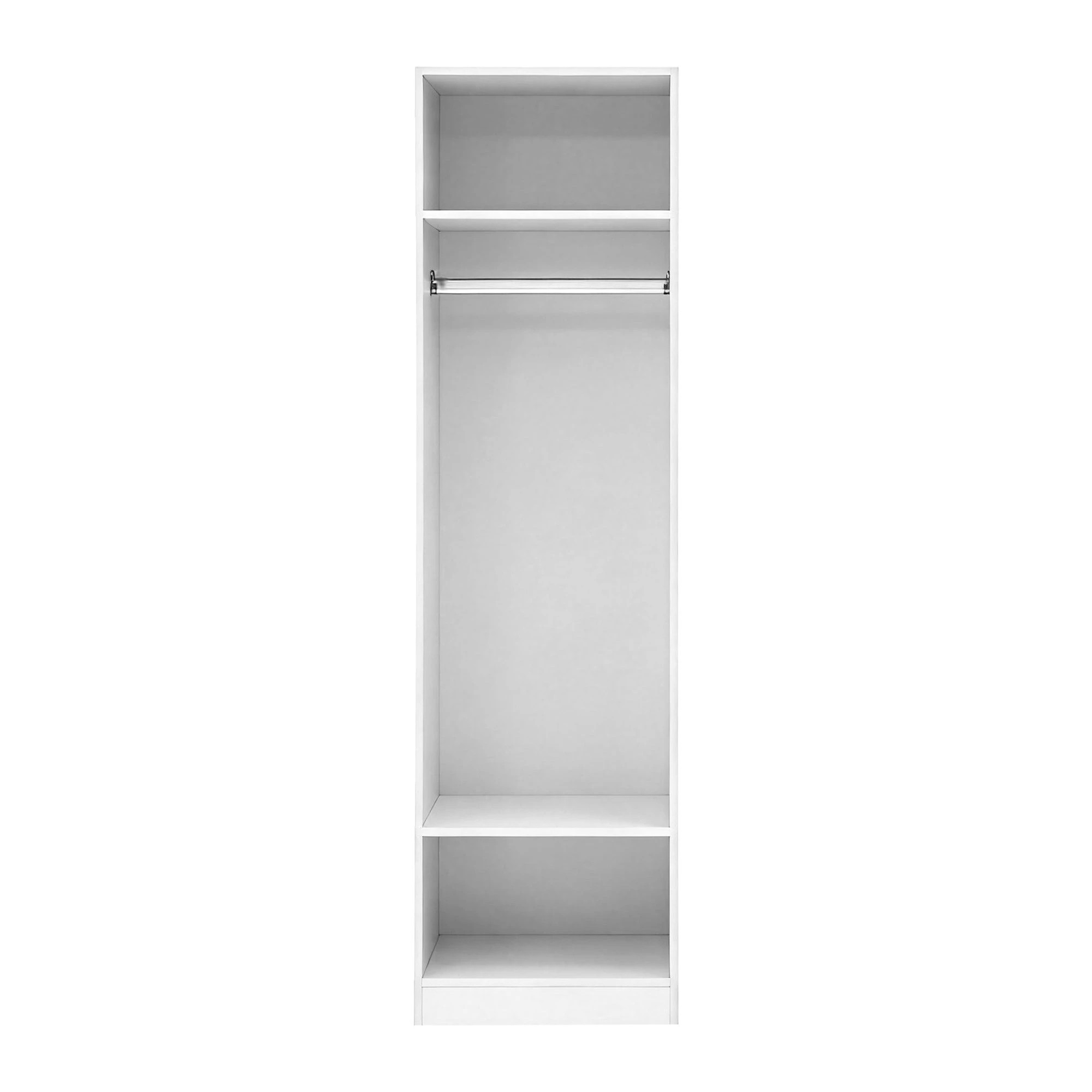 4 Artiss Wardrobe Clothes Closet Storage Organizer 2 Shelves 1 Hanging Rod - White, 4 of 8