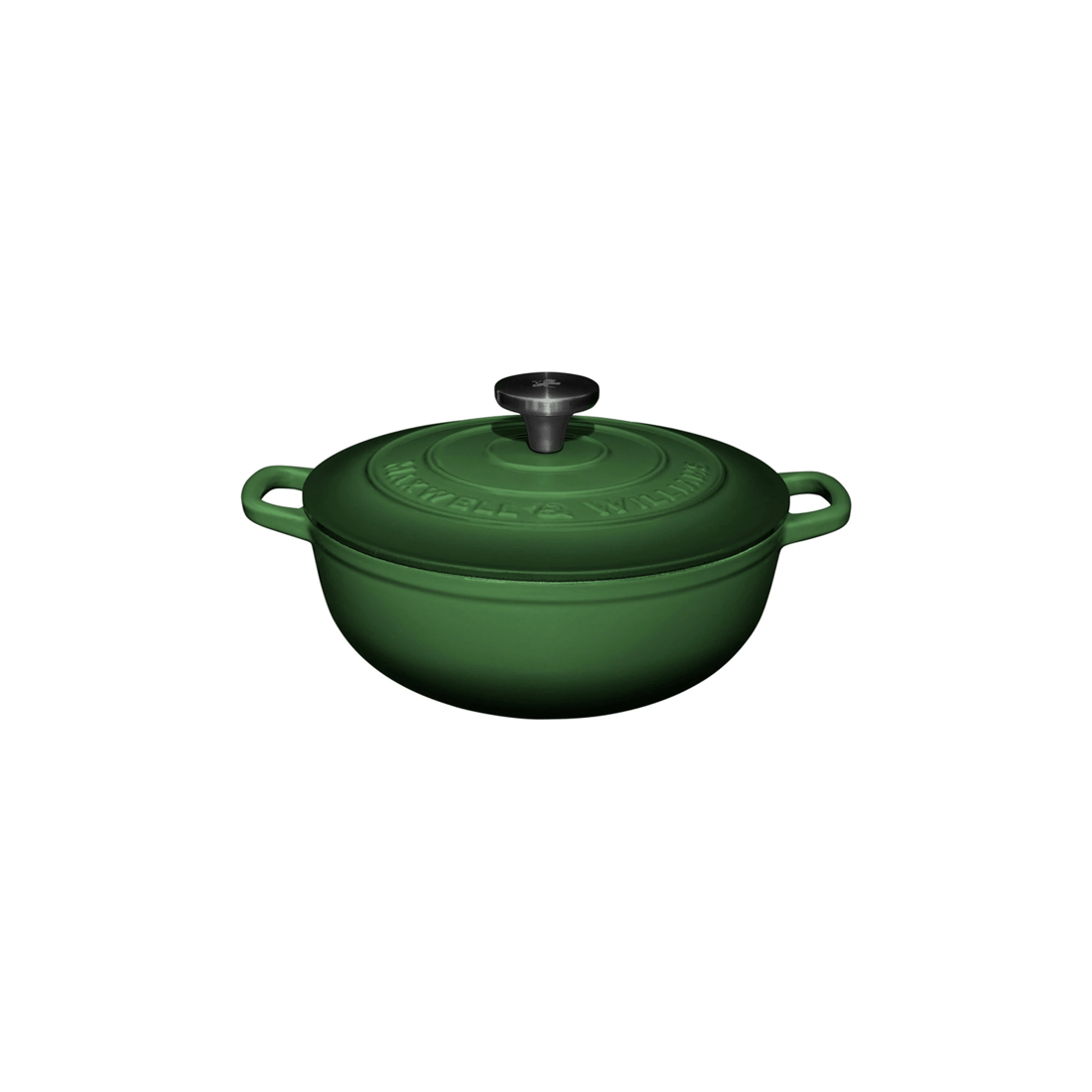 1 Maxwell & Williams Cast Iron Round Casserole 24cm 3.3l Oven Stovetop
 - Green, 1 of 4