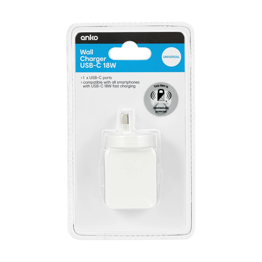5 Wall Charger USB-C Fast Charging - White, 5 of 5