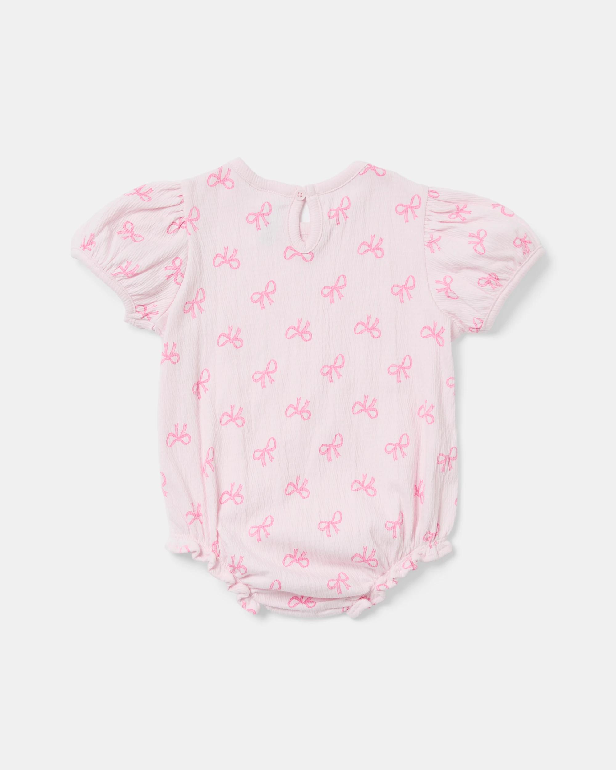 2 Short Sleeve Crinkle Bodysuit Bows, 2 of 3