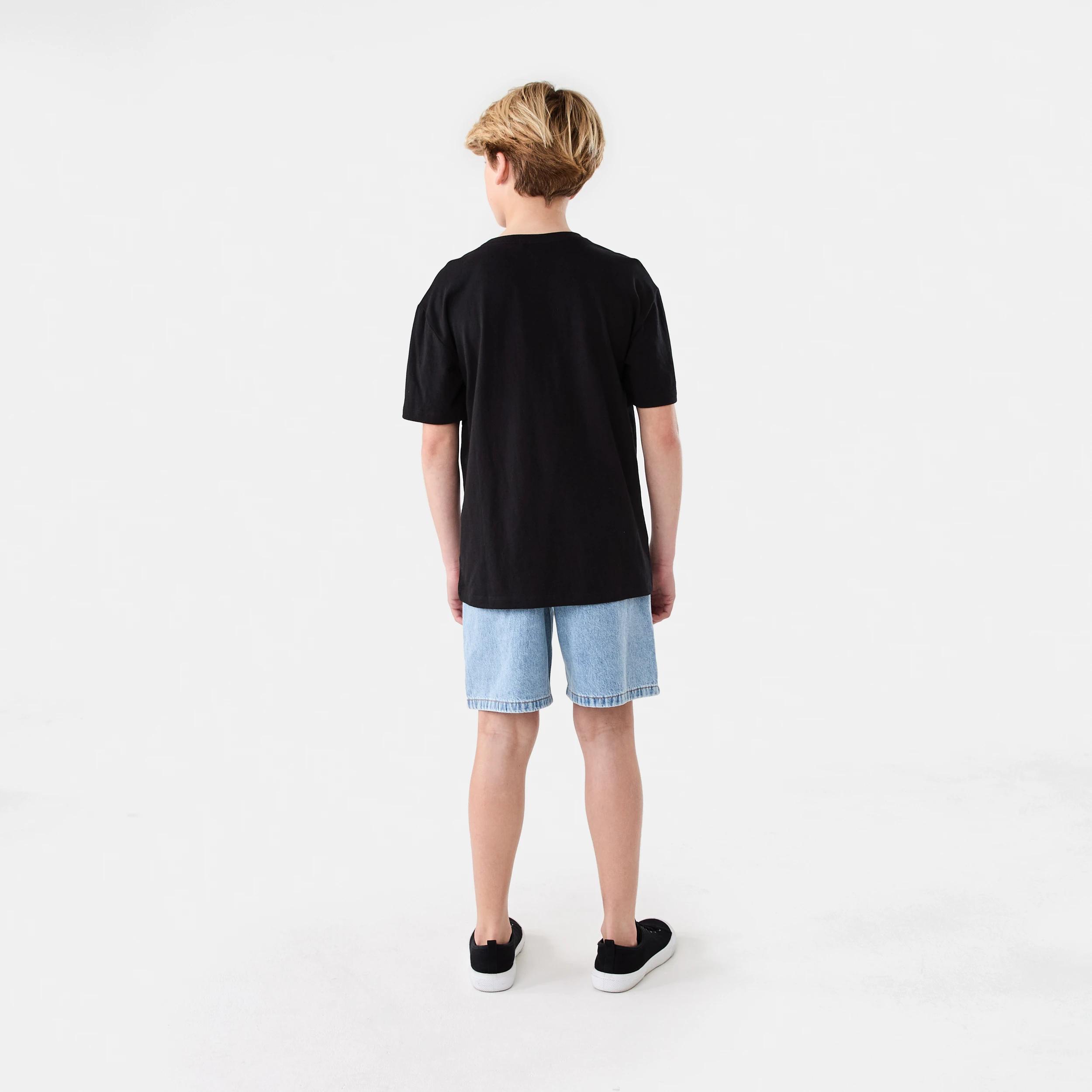 6 Christmas Short Sleeve Print T-shirt Blk Graffi, 6 of 6