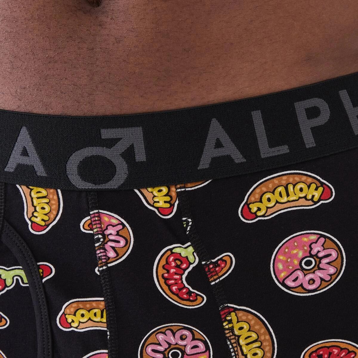 7 3 Pack Fly Front Print Trunks Wordy Food, 7 of 8