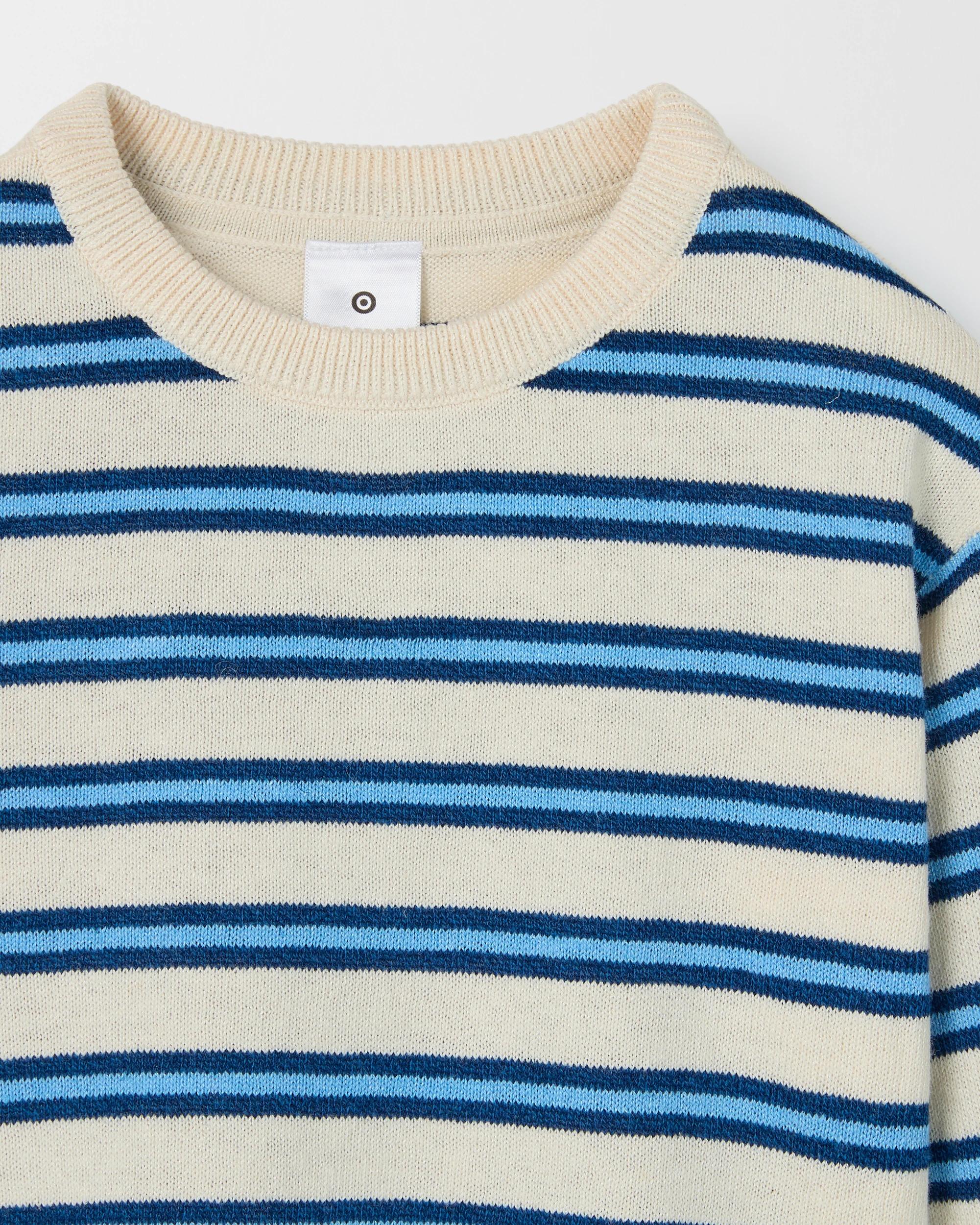 2 Target Baby Baby Lightweight Stripe Knit Jumper BLUE, 2 of 2