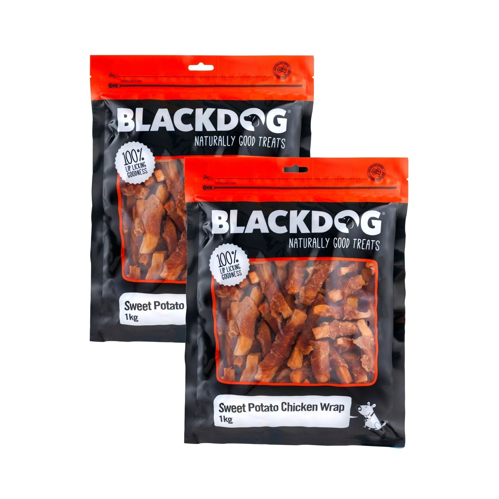 1 Blackdog Sweet Potato and Chick Wrap 1kg x 2pk, 1 of 1