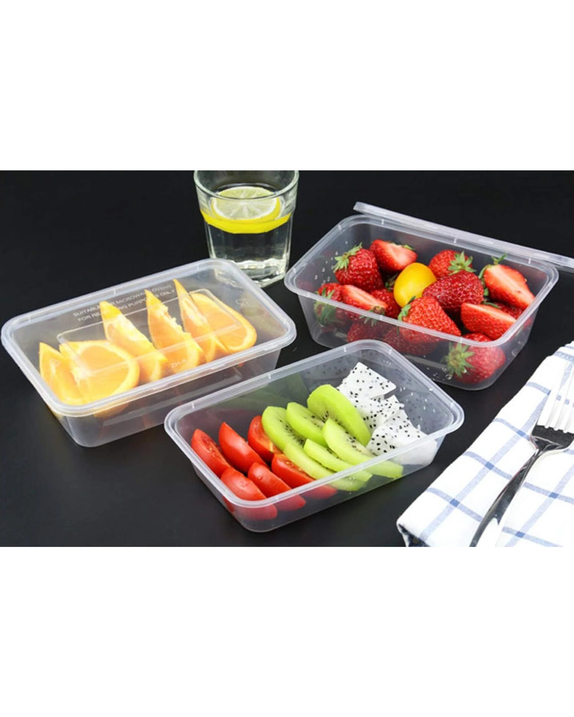 3 BR Home 500 Pack 350ml Food Containers Plastic Meal Prep Storage, 3 of 7