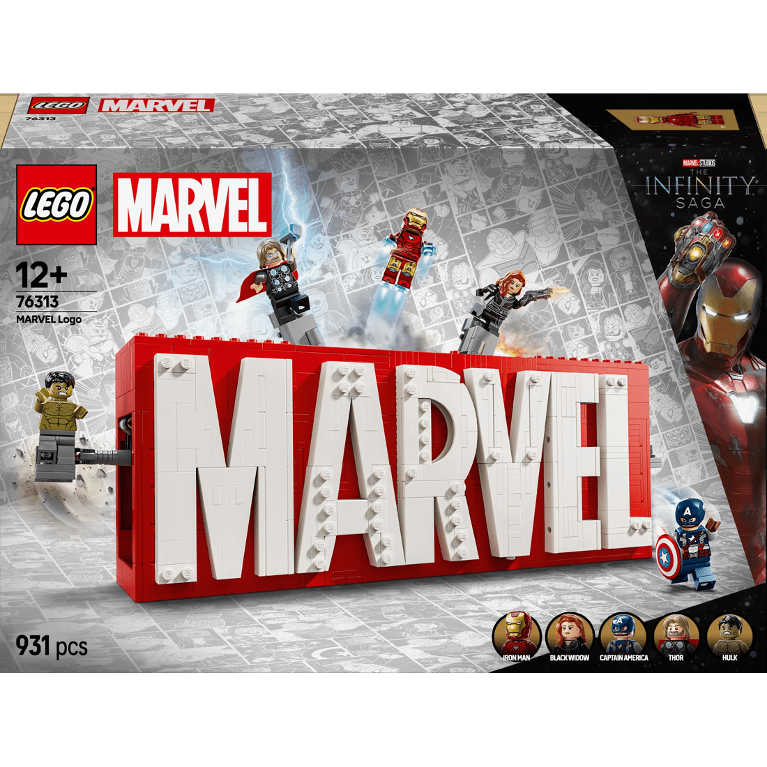3 LEGO Marvel: Marvel Logo & Minifigures 76313, 3 of 11