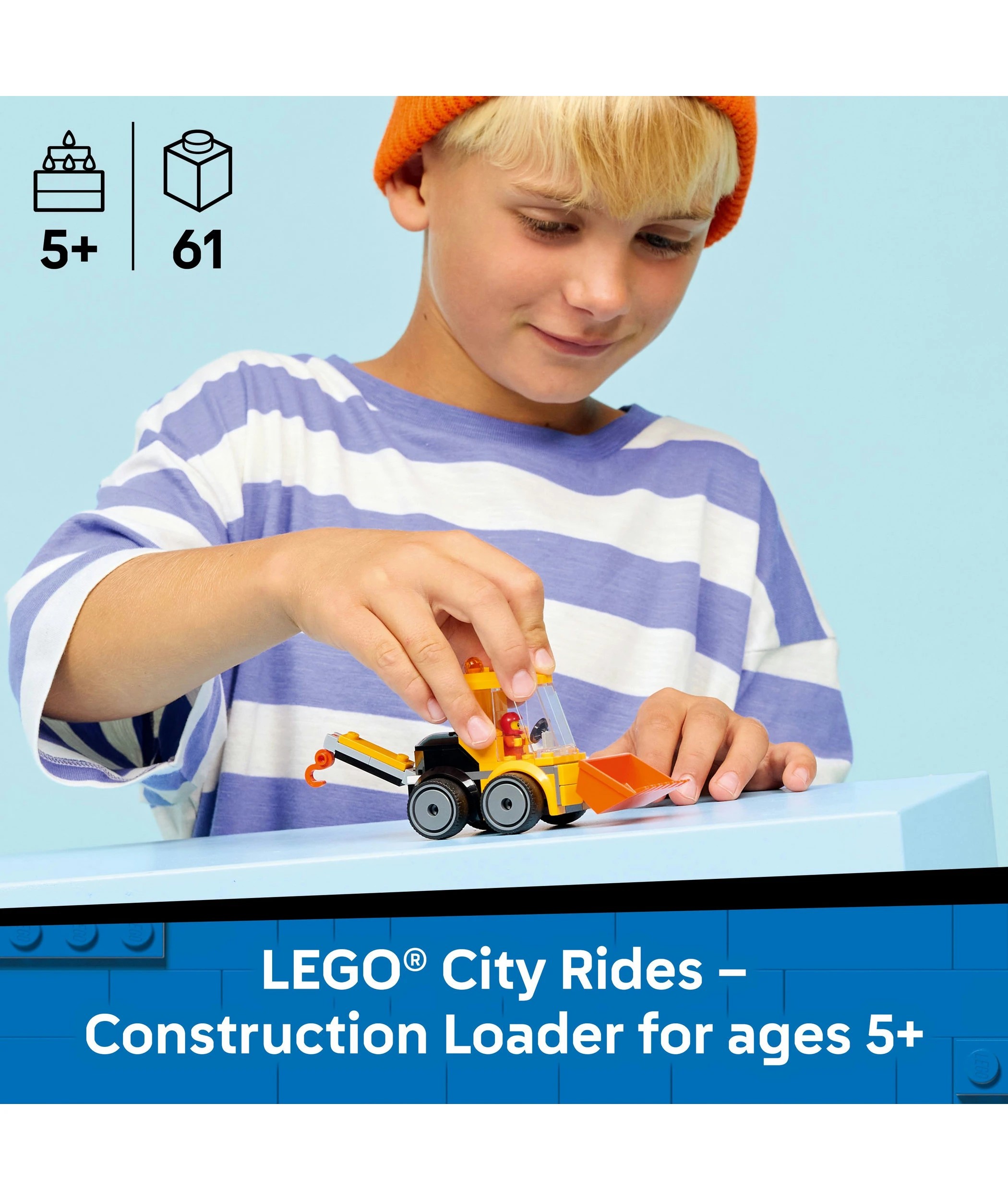 3 LEGO City Rides Construction Loader 60483, 3 of 10