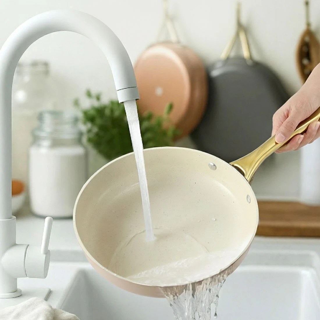 6 5-star Chef Frying Pan 3PCS Shades Frypan Set Ceramic Coating - Multi, 6 of 7