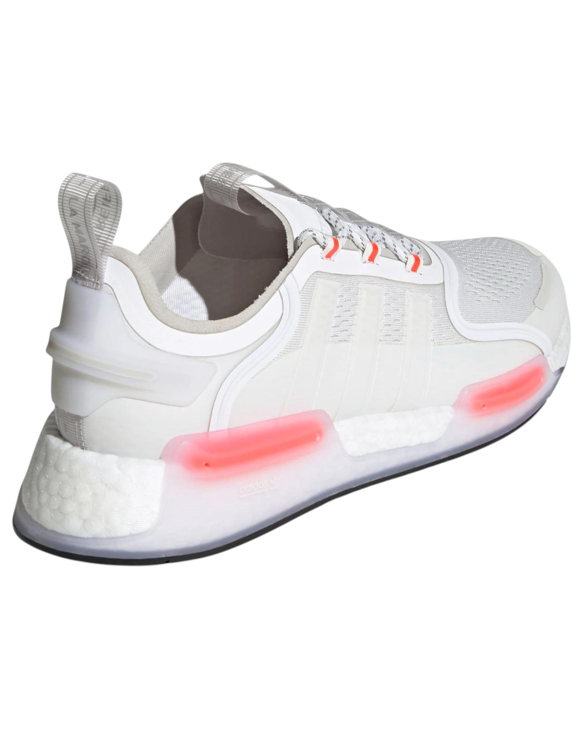 6 Adidas Unisex NMD_V3 Sneakers White/ Black/ Grey Shoes WHITE, 6 of 7