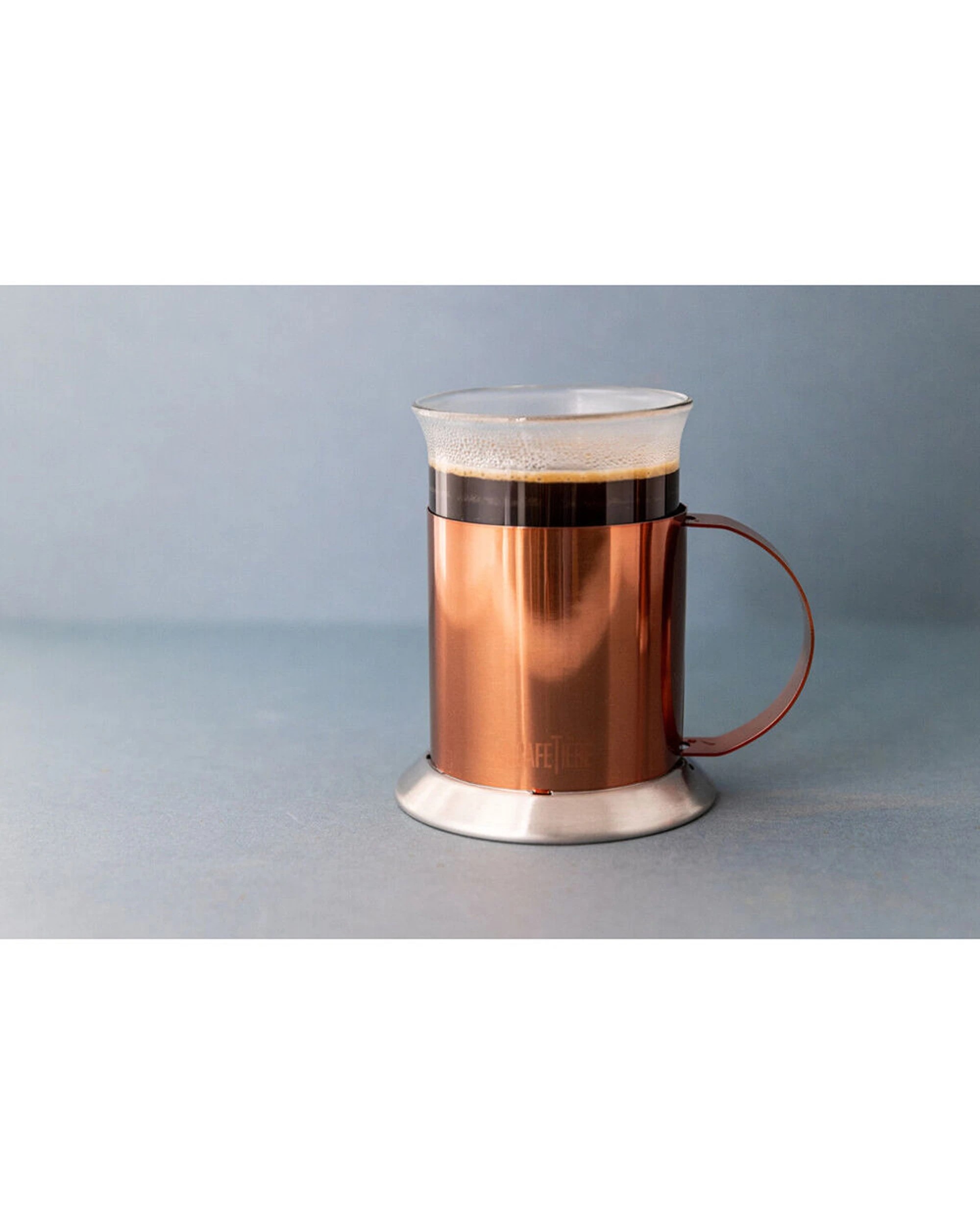 3 La Cafetiere 2pc 300ml Stainless Steel Glass Coffee Mug Set Finish - Metallic, 3 of 6