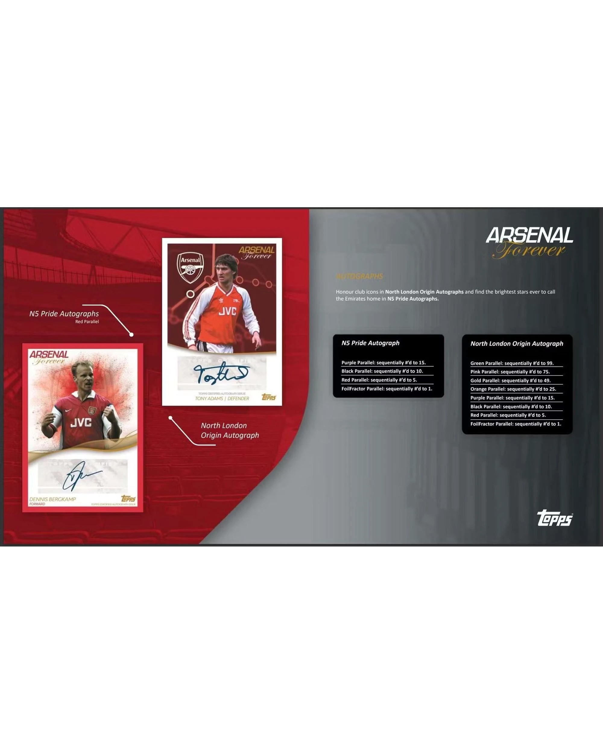 5 Topps 2023 / 2024 Arsenal FC Forever Soccer Hobby Box, 5 of 6