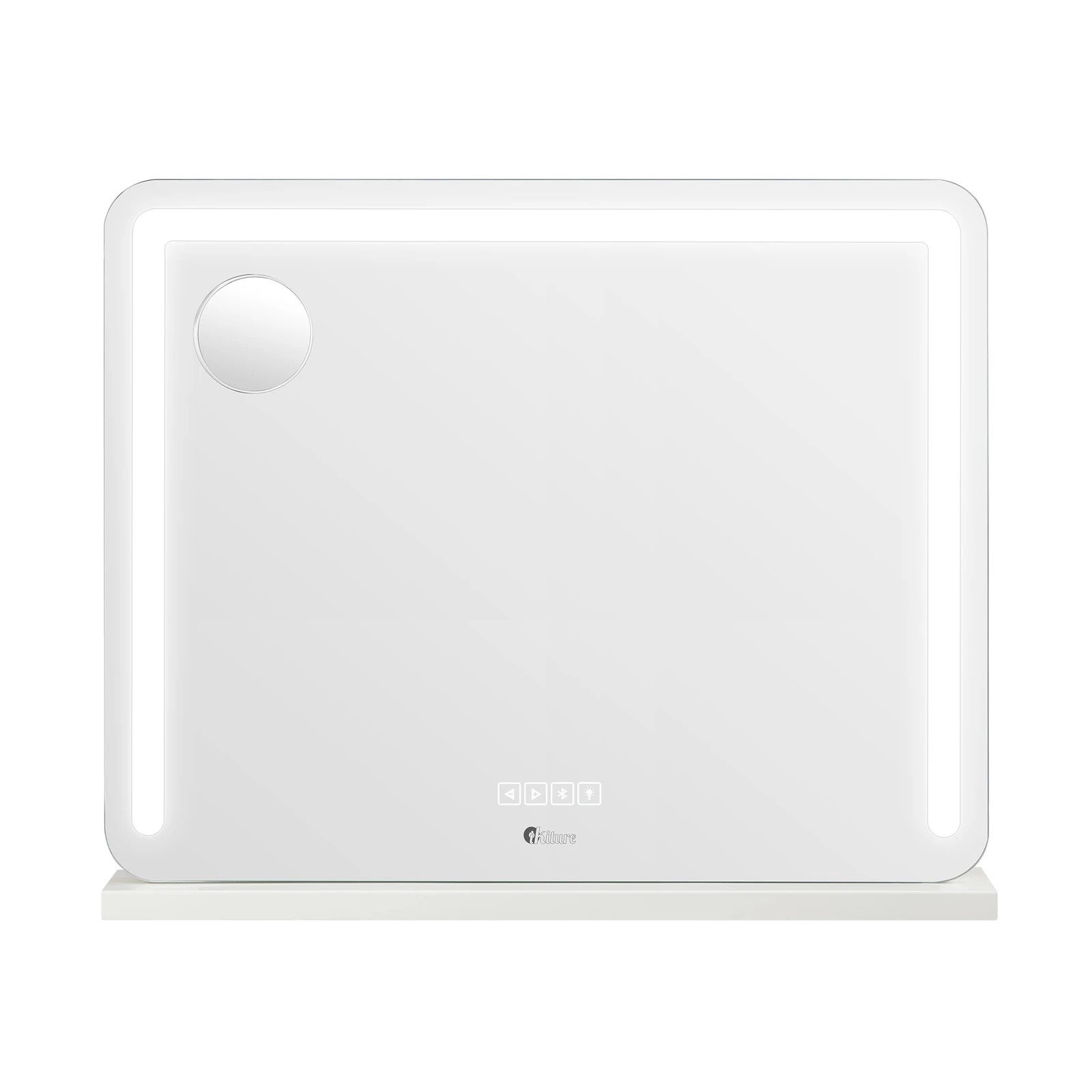 6 Oikiture Bluetooth Hollywood Led Makeup Mirror 80x62cm Vanity Wall Mirrors
 - White, 6 of 7