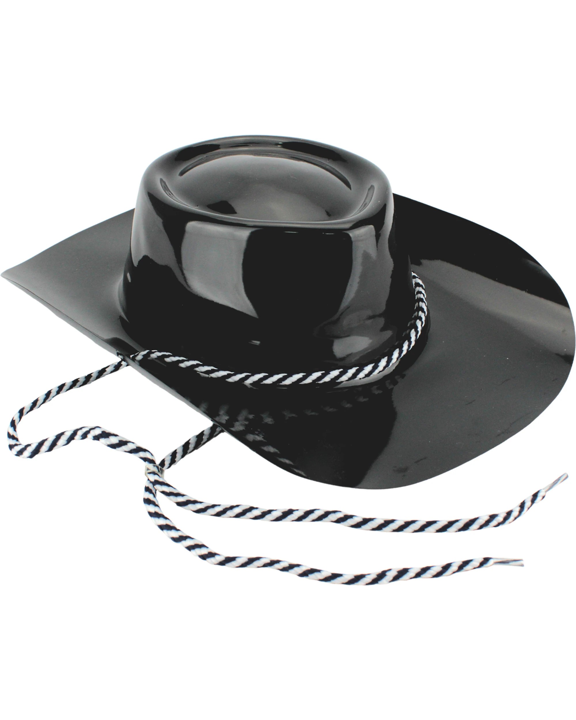 1 Uniques Plastic Cowboy Hat - One Size - Black, 1 of 1