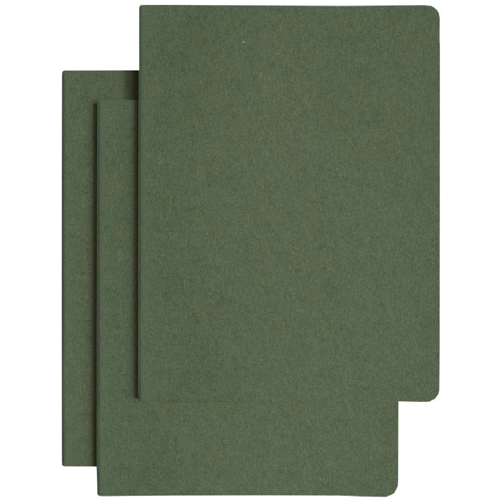 2 Moleskine Cahier Notebook Ruled Extra Large Green 3 Pack, 2 of 7