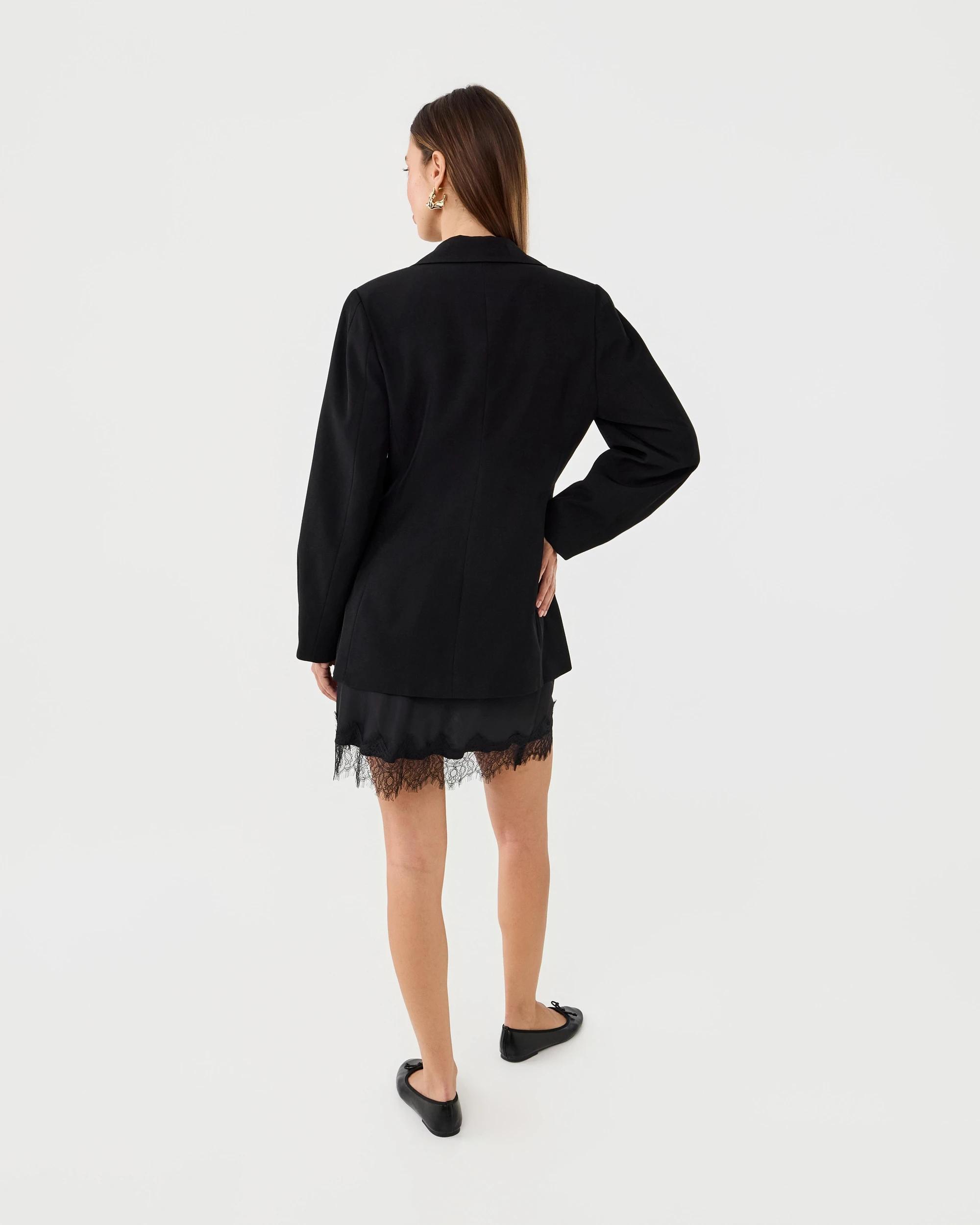 4 Barrel Sleeve Blazer Black, 4 of 10
