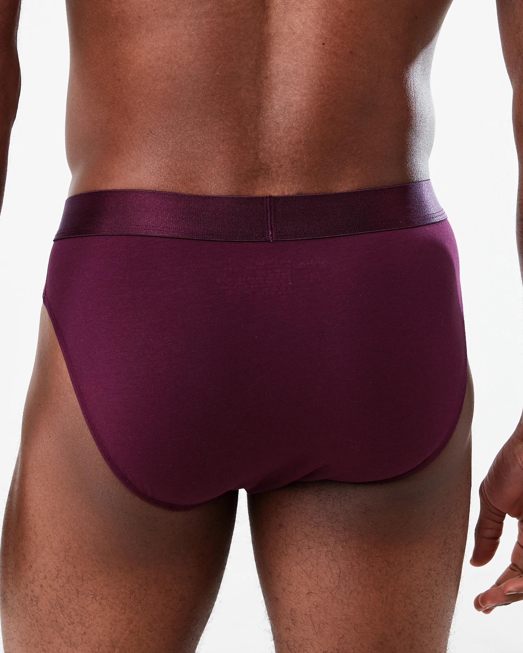 6 3 Pack Cotton Modal Briefs Forest, 6 of 7