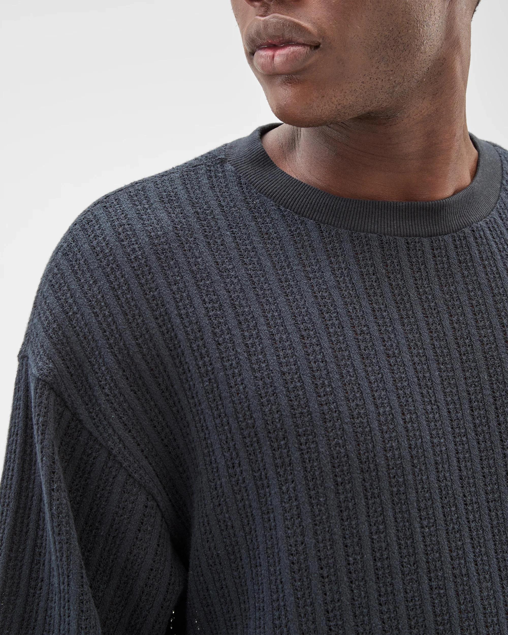 6 Commons Australian Cotton Blend Heavyweight Knit T-Shirt BLACK, 6 of 6