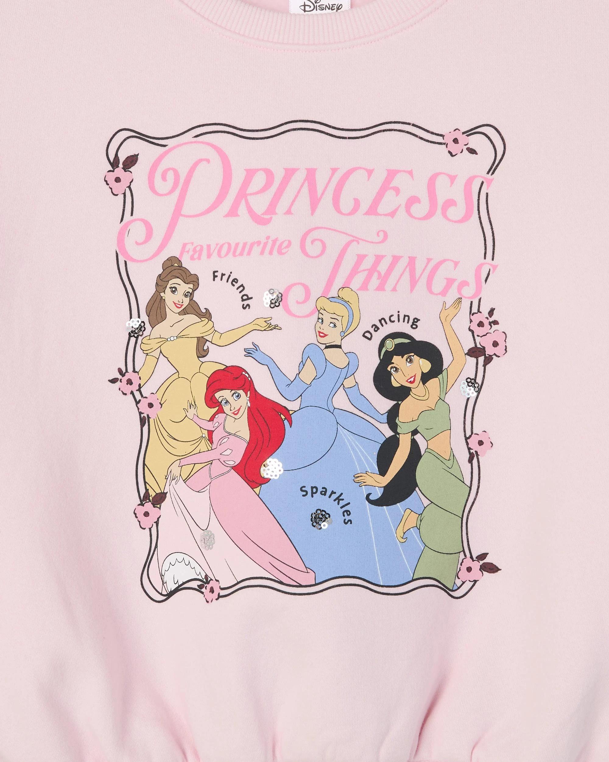 6 Disney Princess Australian Cotton Blend Jumper and Flare Pants Set PINK, 6 of 6