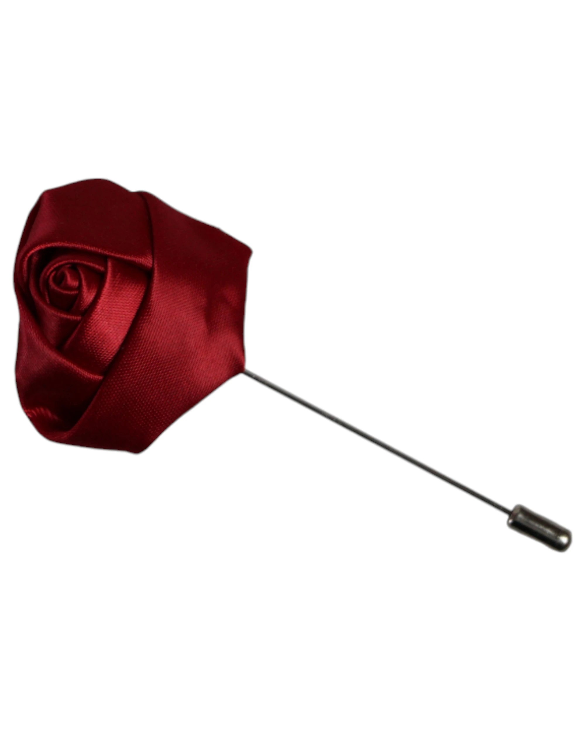 1 Zasel Womens Dark Red Rose Flower Suit Blazer Jacket Lapel Pin - Multi, 1 of 3