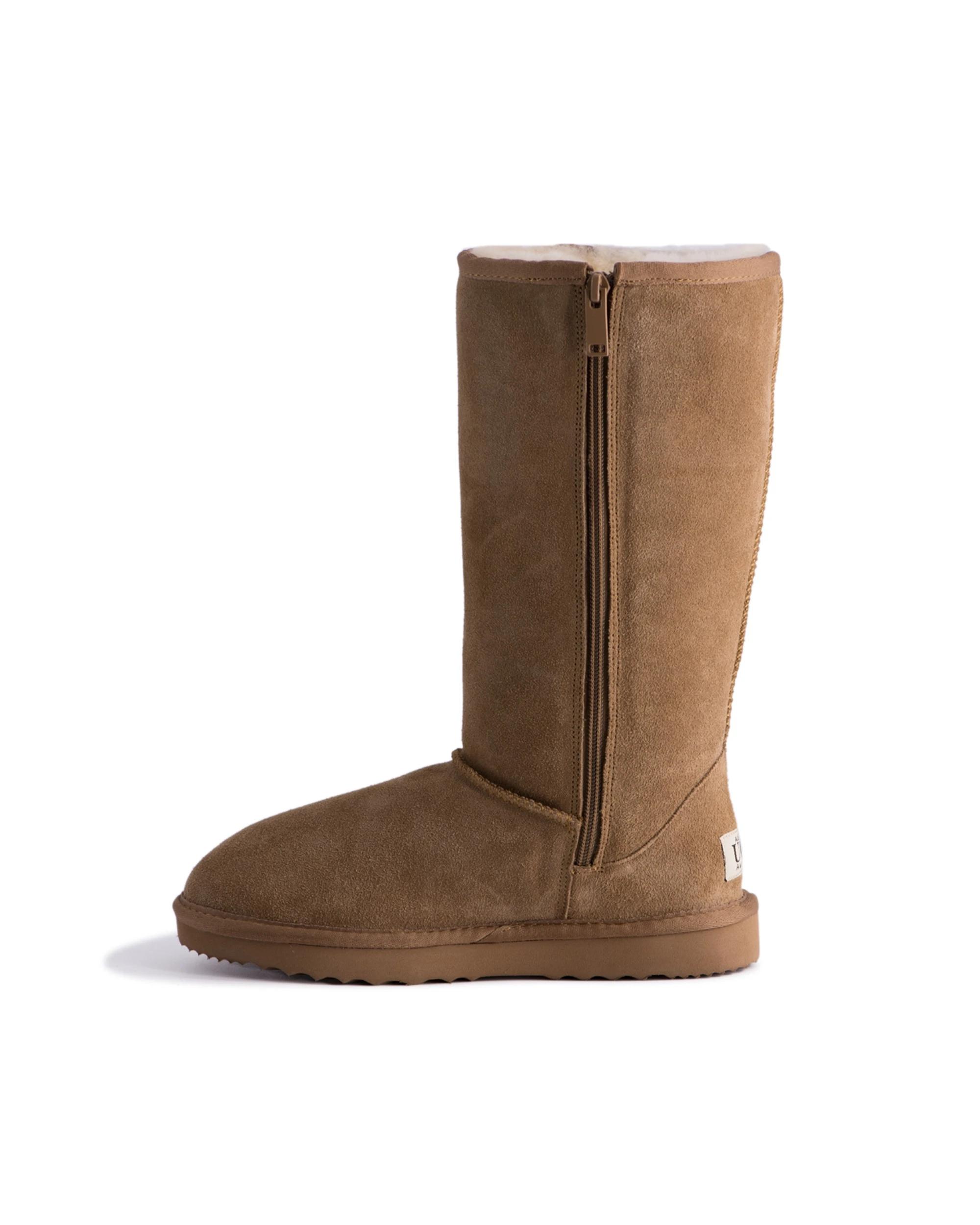 3 Aus Wooli Tall Zip Up Sheepskin Boot , 3 of 6