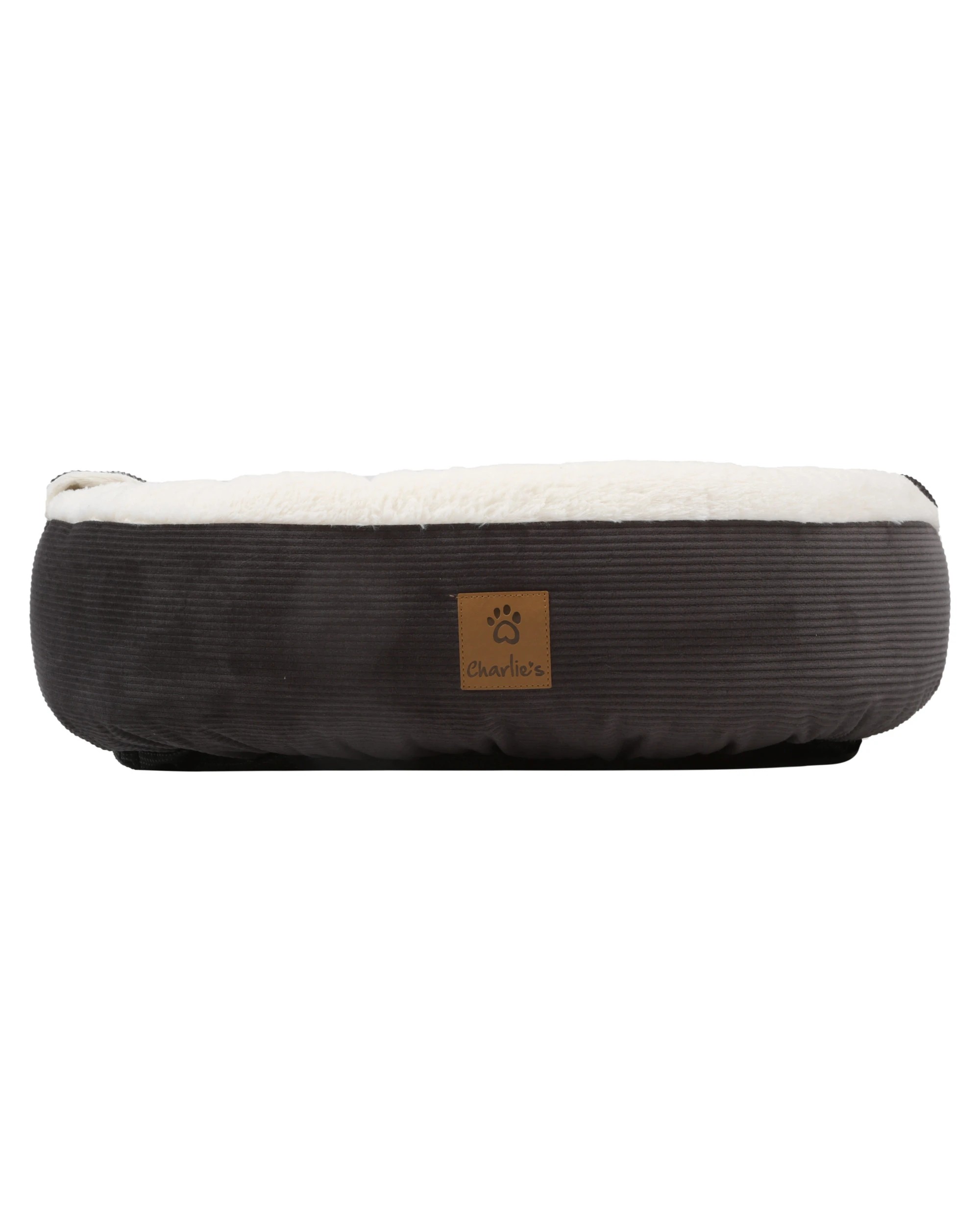 3 Charlie's Snookie Hooded Corduroy Calming Dog Bed Large - Charcoal, 3 of 7