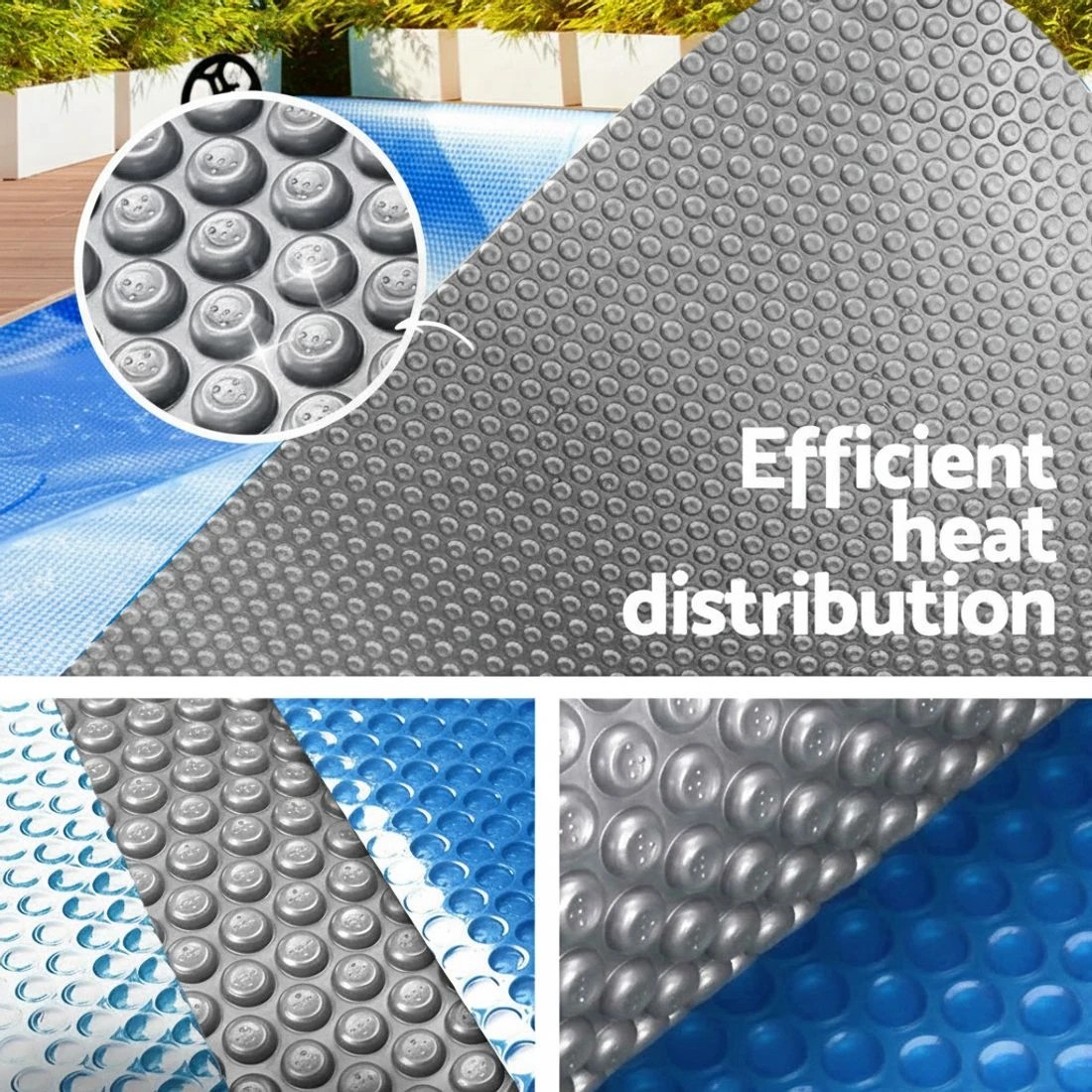 5 Aquabuddy Pool Cover 500 Micron 10.5x4.2m Swimming Pool Solar Blanket - Multi, 5 of 6