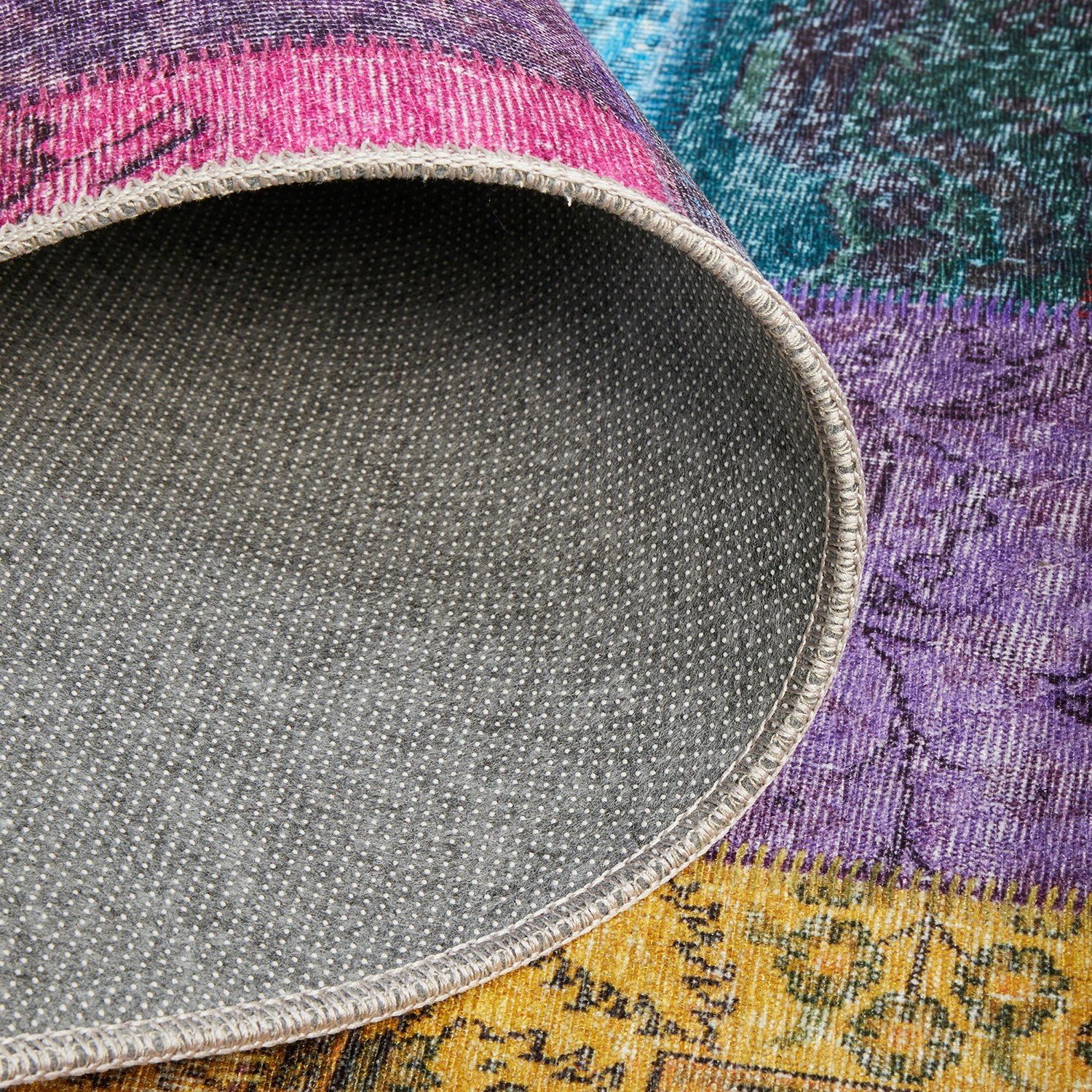 9 Common Ground Rugs Bazaar 167 400x80cm - Large Runner Rug - Blue, 9 of 9