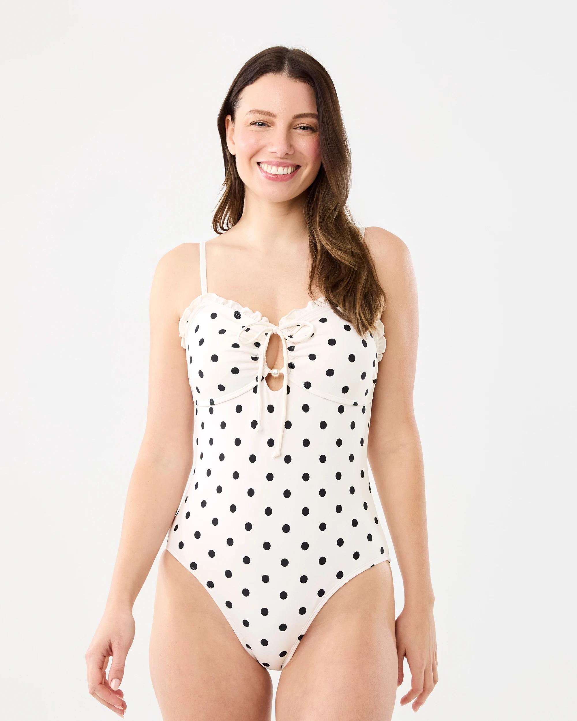 1 Keyhole Ruffle One Piece Swimsuit Wbspot, 1 of 8