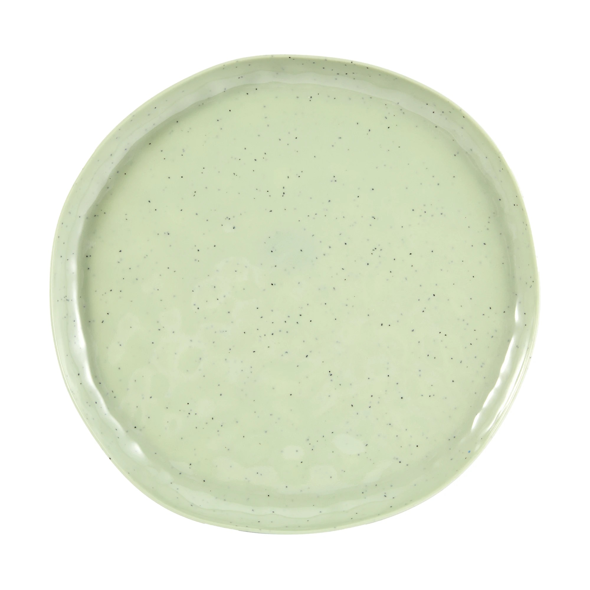 6 4 Pack Green Glazed Look Dinner Plates, 6 of 8