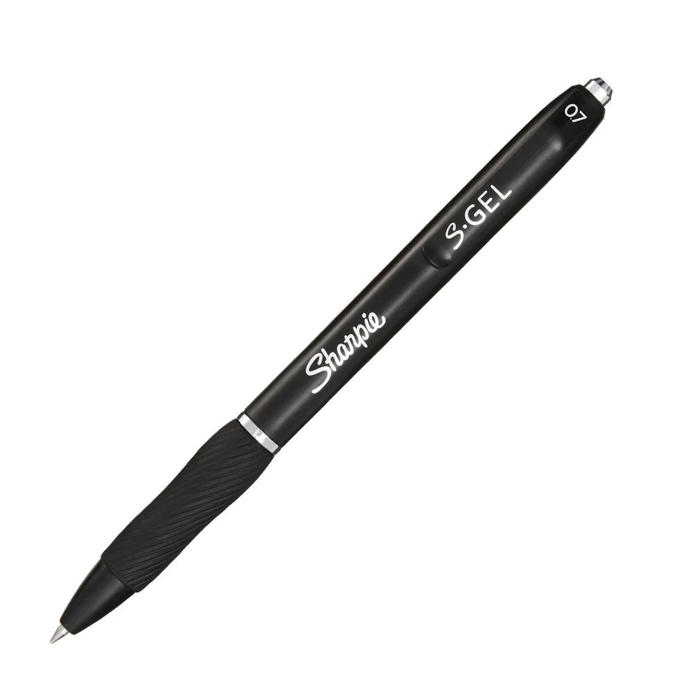 2 Sharpie S-Gel Retractable Gel Pens 0.7mm Black 8 Pack, 2 of 10