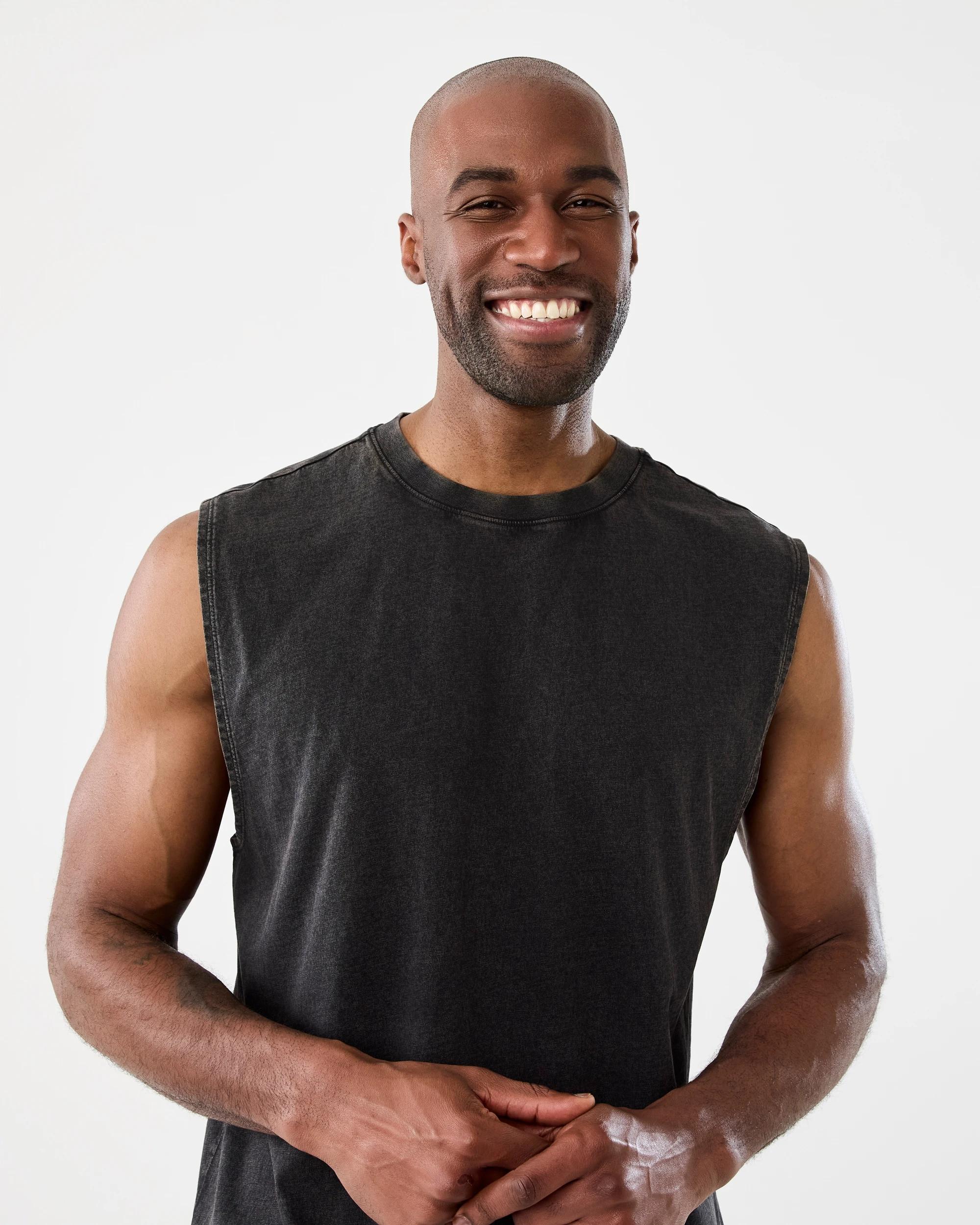 4 Oversized Washed Muscle Black, 4 of 6