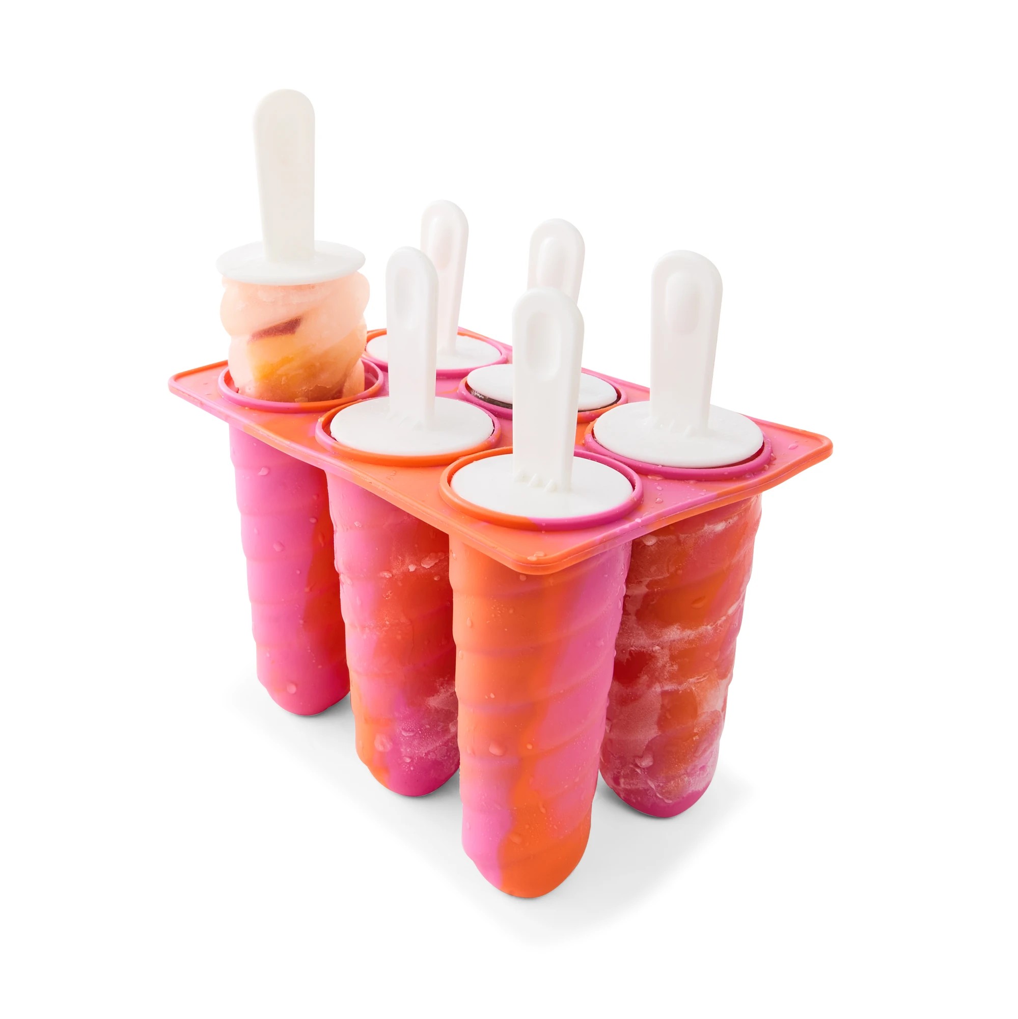 1 6 Pack Icy Pole Maker - Pink and Orange, 1 of 8