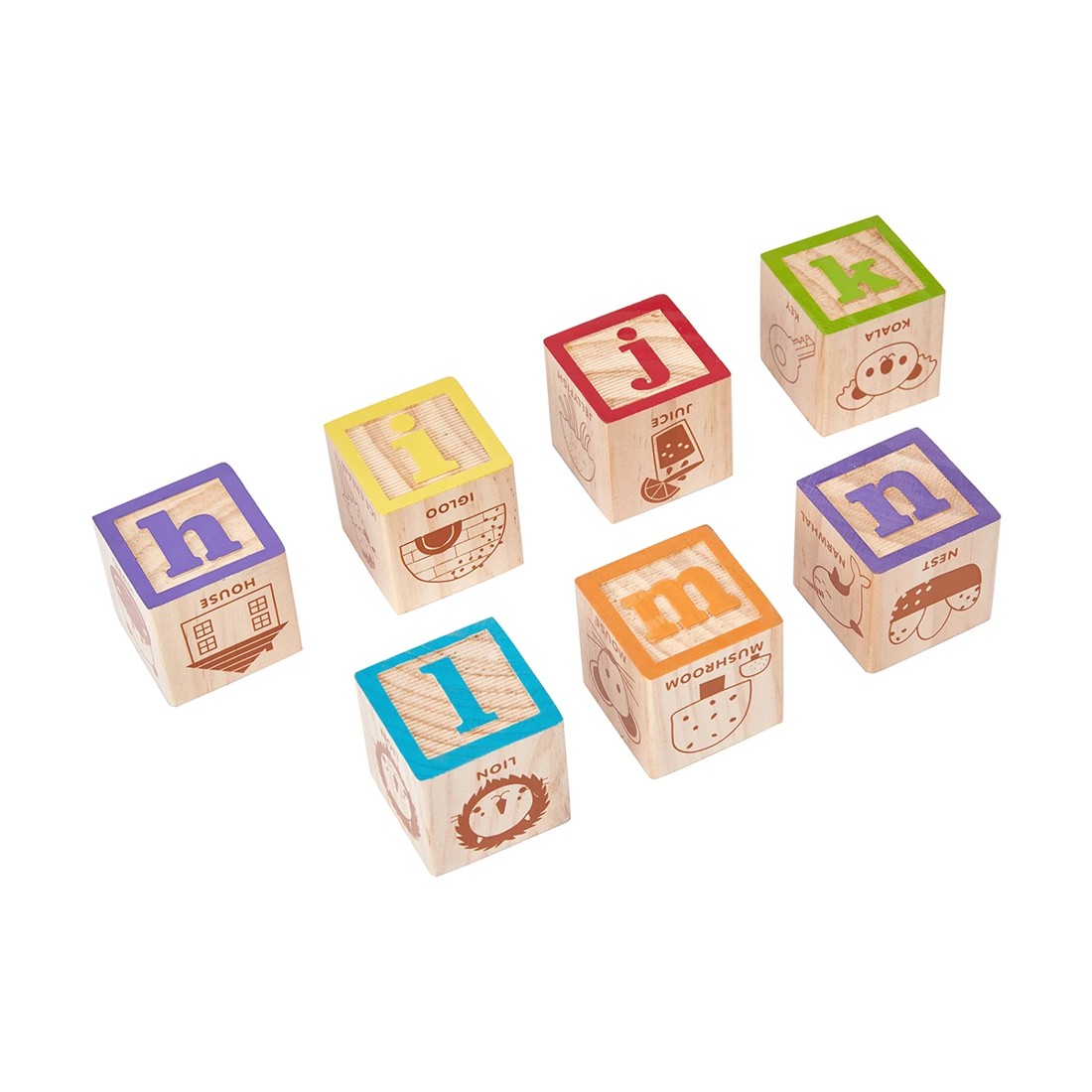 4 Wooden Alphabet Blocks, 4 of 9