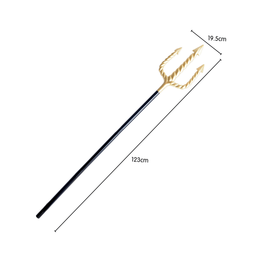 3 JD Party Gold Spiral Trident, 3 of 5