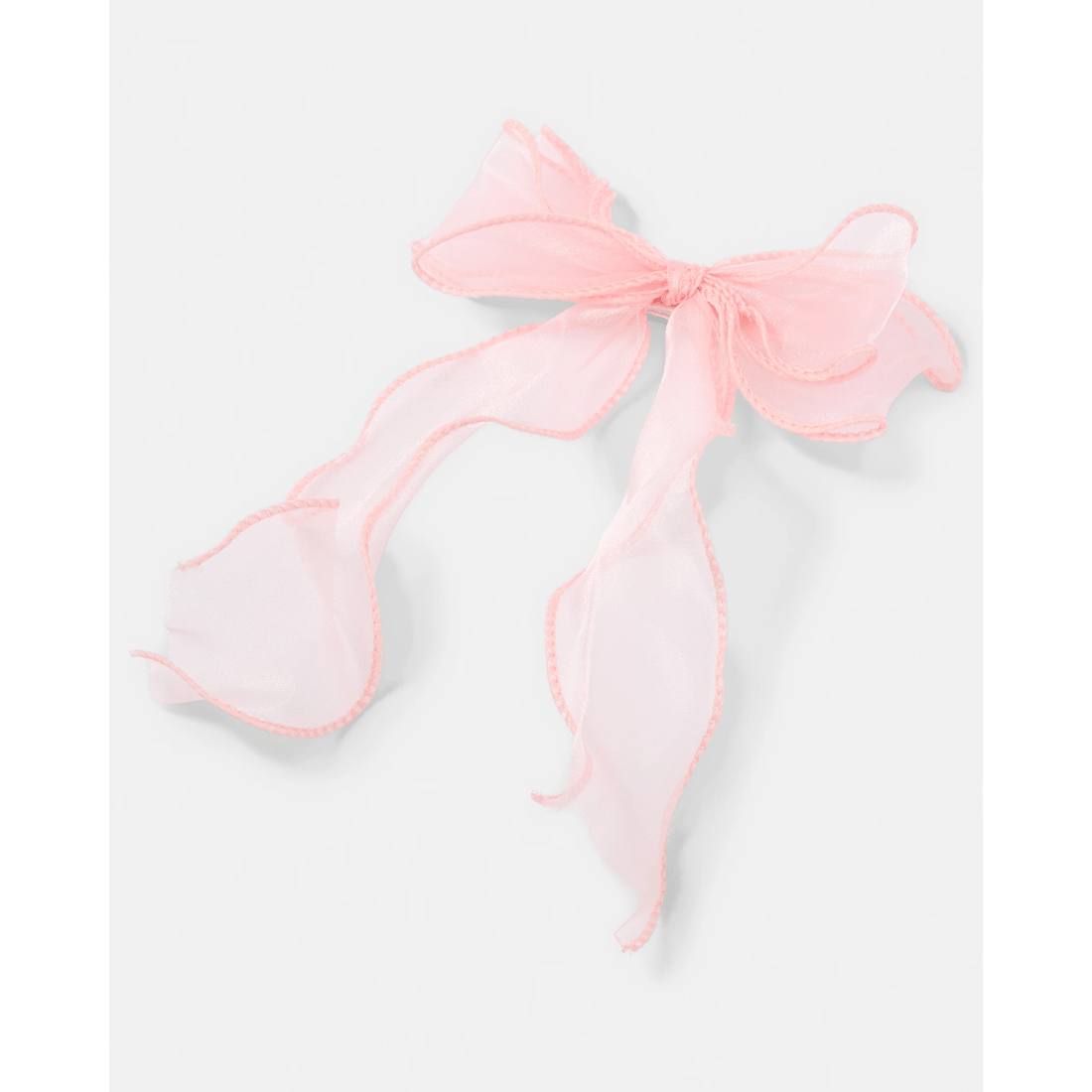 2 Pink Organza Bow Hair Clip, 2 of 4