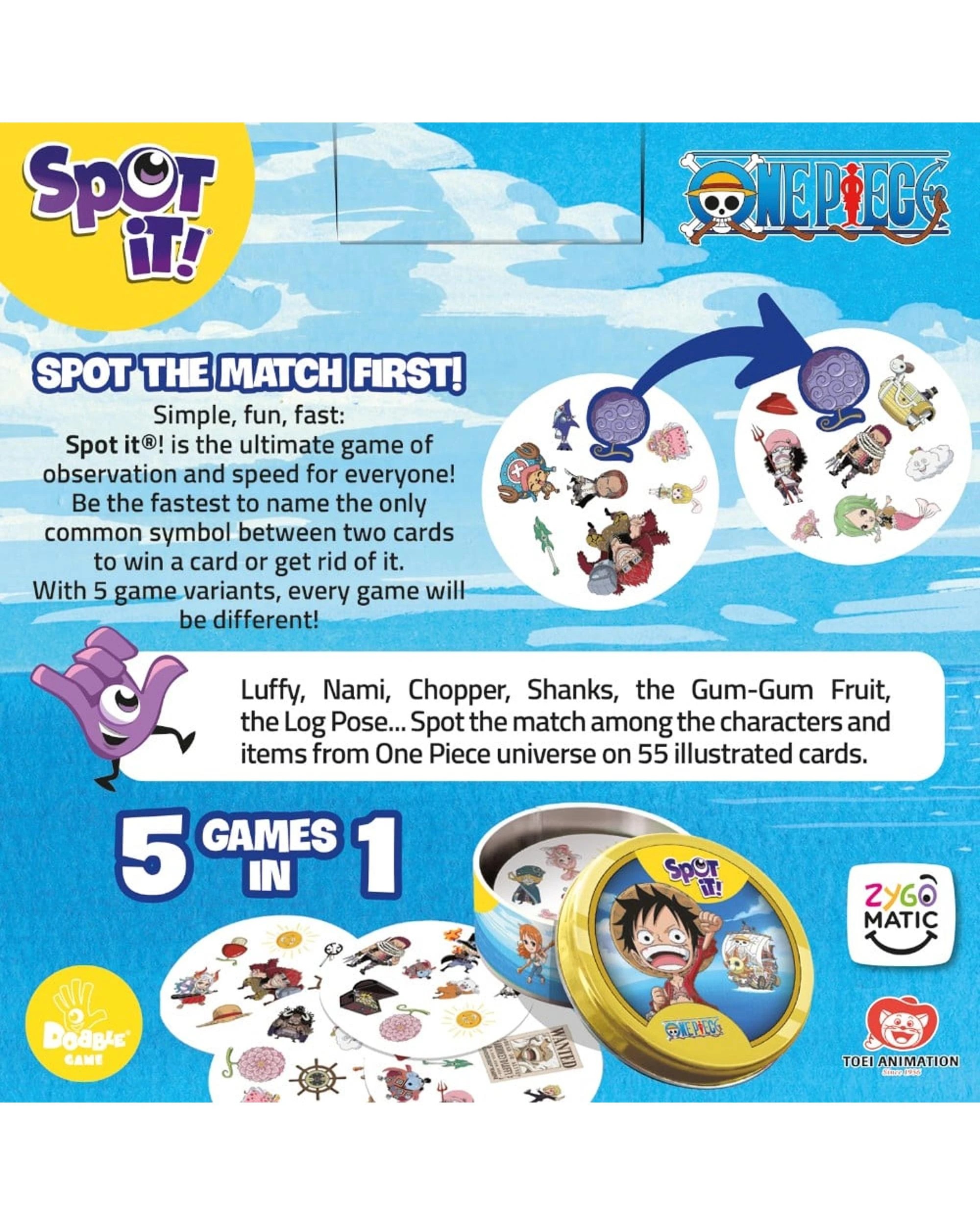 7 Spot It! One Piece Card Game, 7 of 7