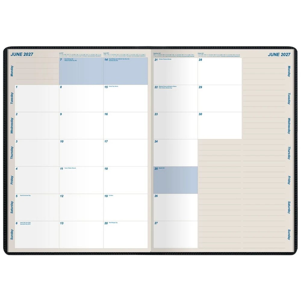 3 Upward A4 Month to View 2027 Planner Black, 3 of 3