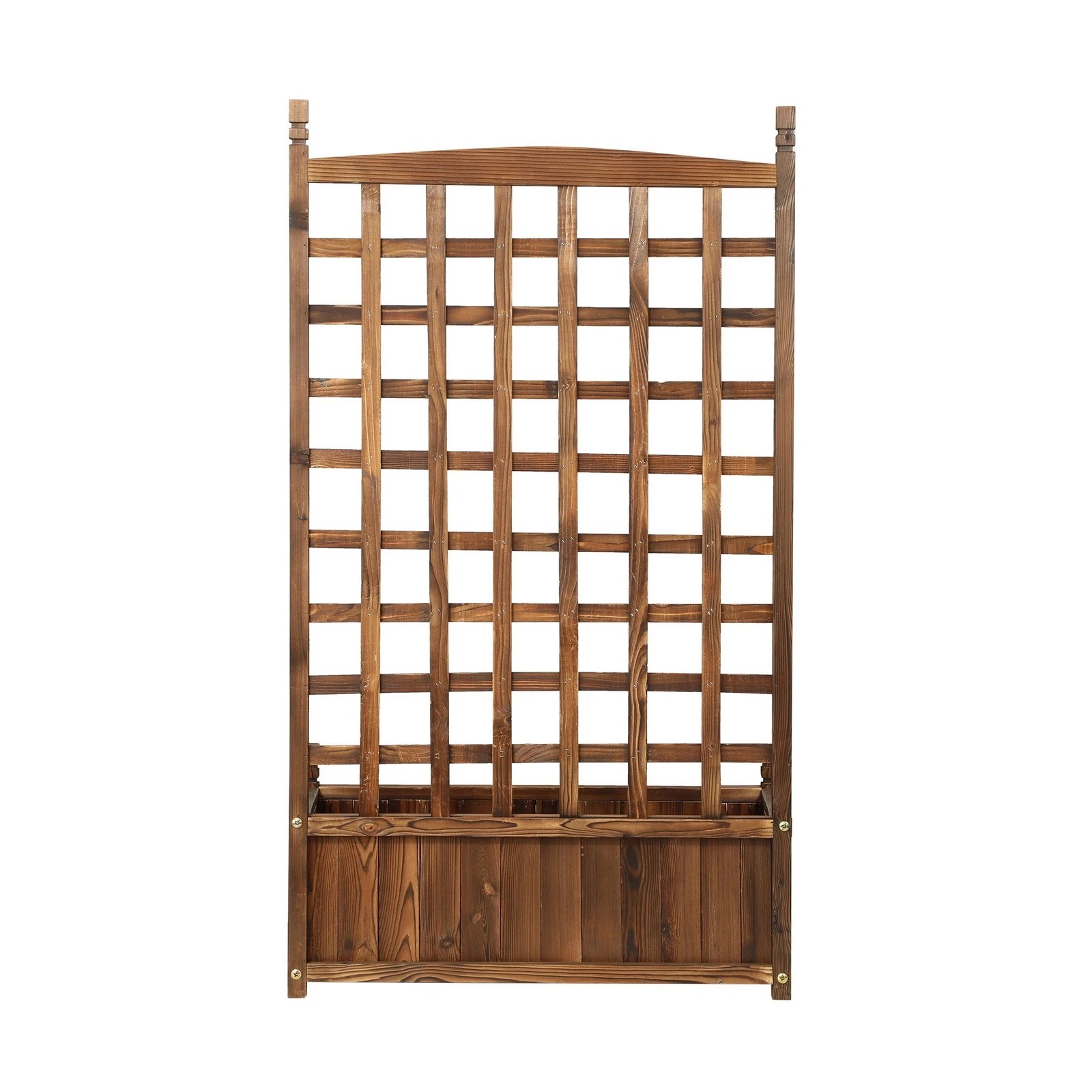 9 Livsip Raised Garden Bed Wooden Planter Box Vegetables Outdoor Planting 64x115cm - Charcoal, 9 of 9