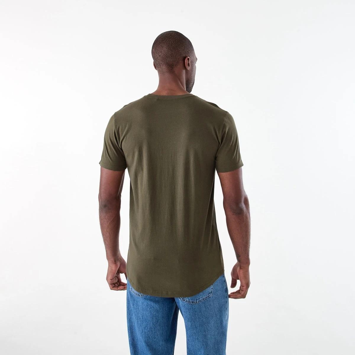 3 Australian Grown Cotton Longline T-shirt BEETLE, 3 of 6
