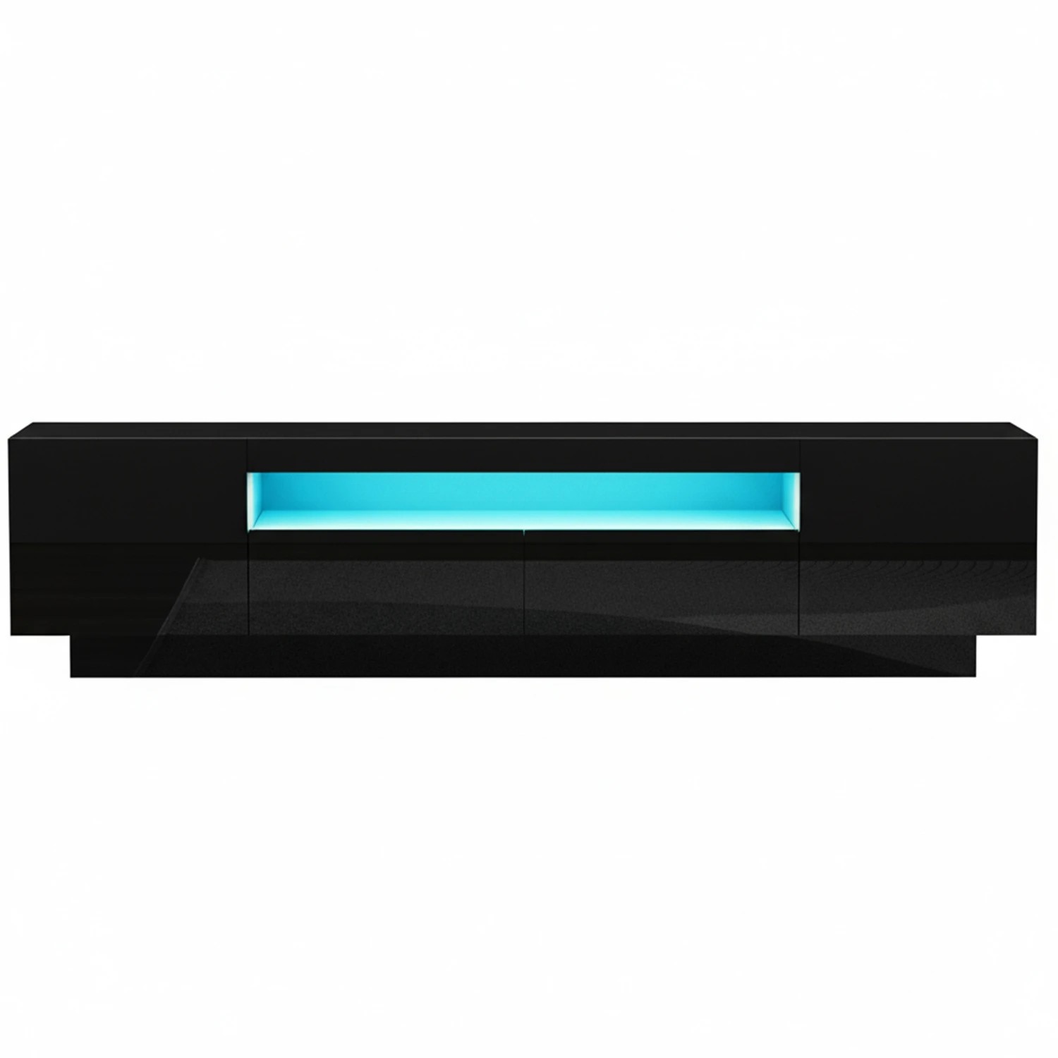 2 Artiss TV Unit Entertainment Unit Storage Drawer RGB LED 180cm - Black, 2 of 9