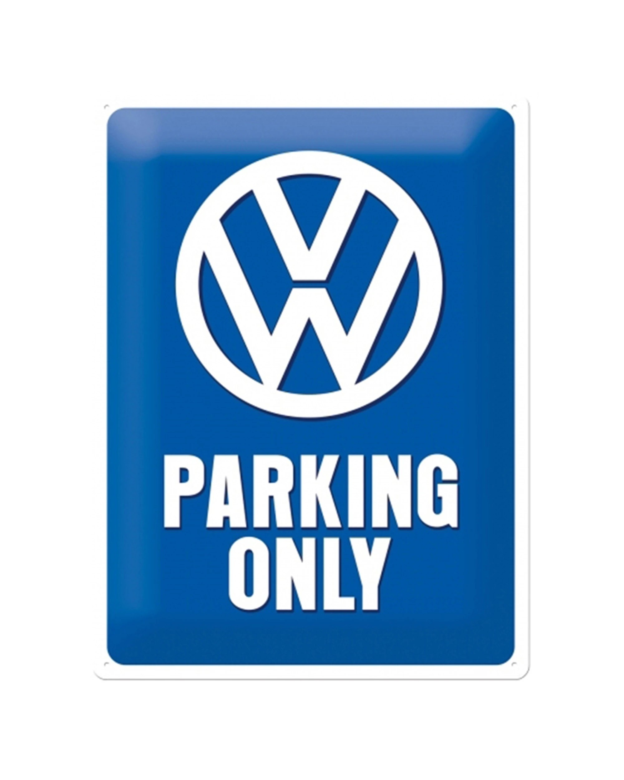 1 Nostalgic-Art Large 30x40cm Metal Wall Art Sign Plaque - VW Parking Only - Blue, 1 of 3