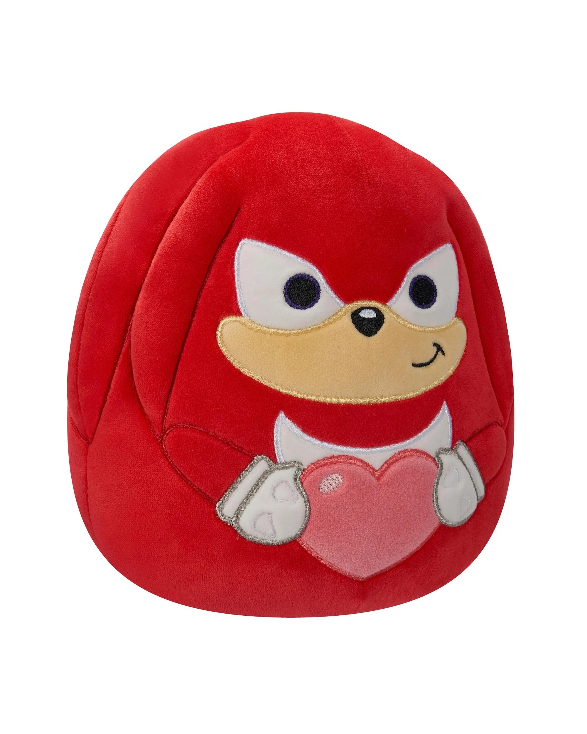 3 Squishmallows Valentines Sonic the Hedgehog Knuckles Holding 8-Bit Heart 8 inch Plush, 3 of 6