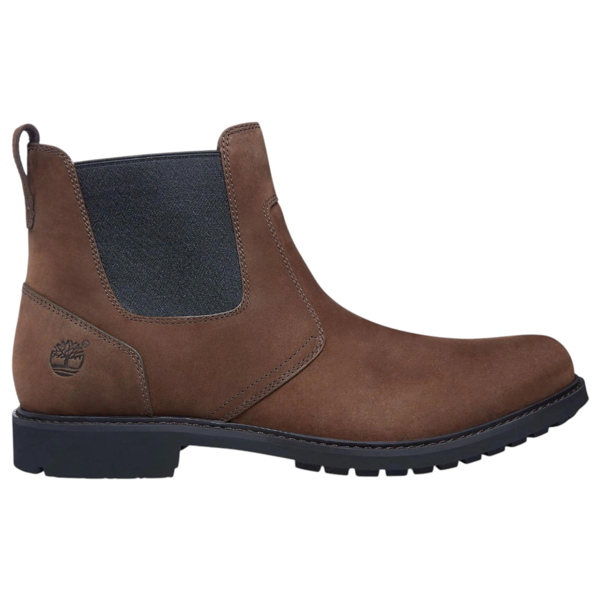 3 Timberland Mens Stormbucks Mid Chelsea Slip On Brown Boot BROWN, 3 of 6