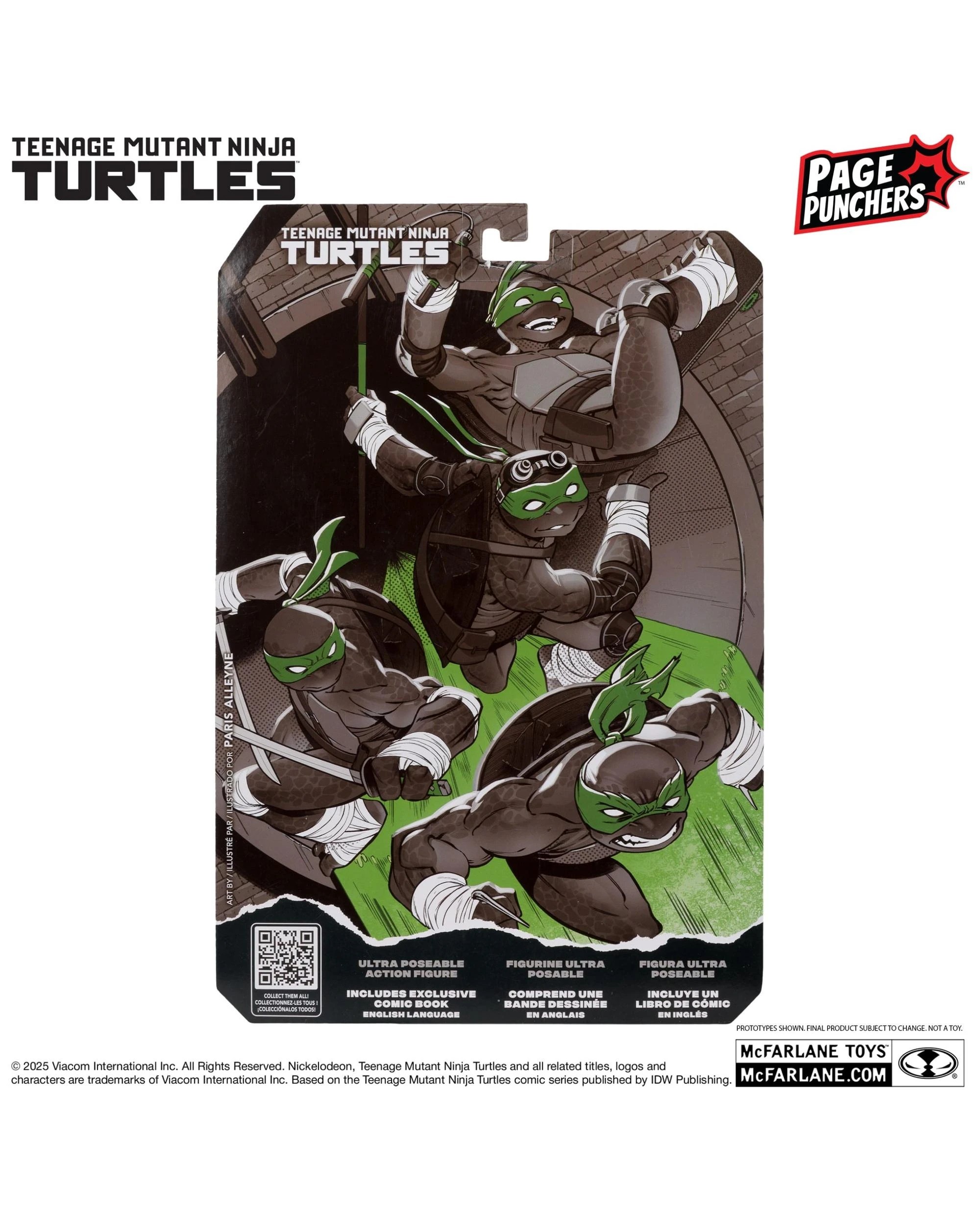 9 Teenage Mutant Ninja Turtles Donatello Black White and Green Page Punchers Red Platinum Edition 5 inch Figure With Comic, 9 of 9