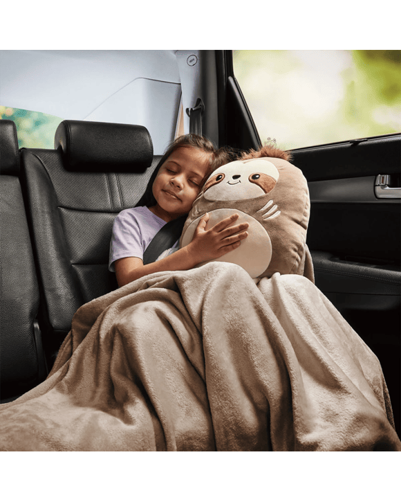 2-in-1 Sloth Travel Blanket and Pillow