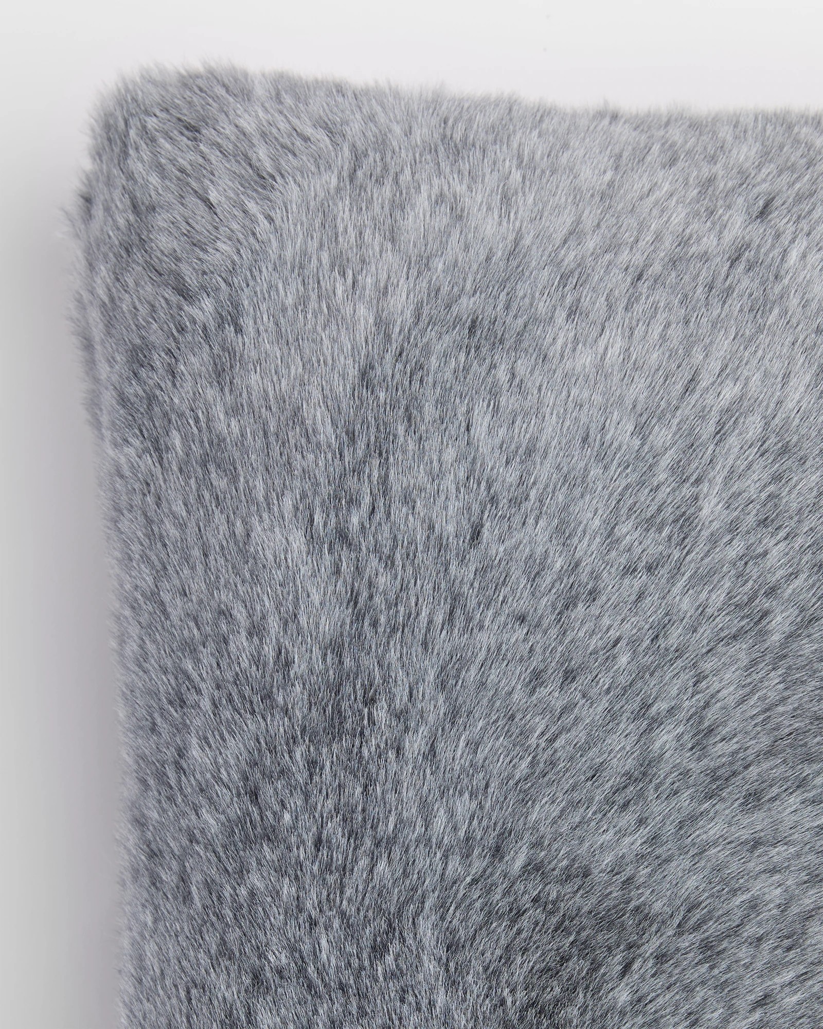 2 Target Myles Faux Fur Cushion - Charcoal - Grey, 2 of 2
