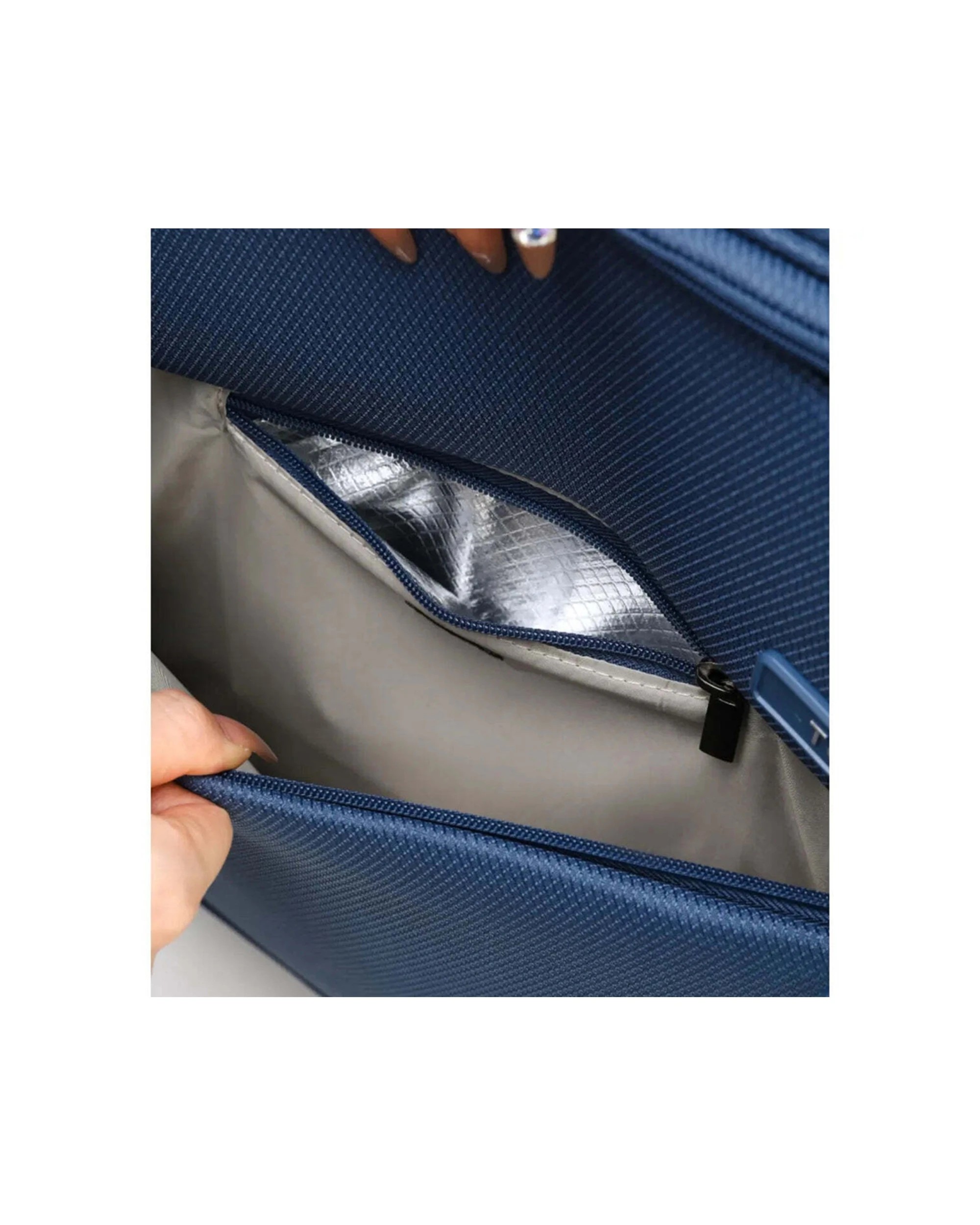 9 Tosca 3Pc So-Lite 2-Wheel Suitcase Travelling Luggage Trolley Set - Blue, 9 of 9