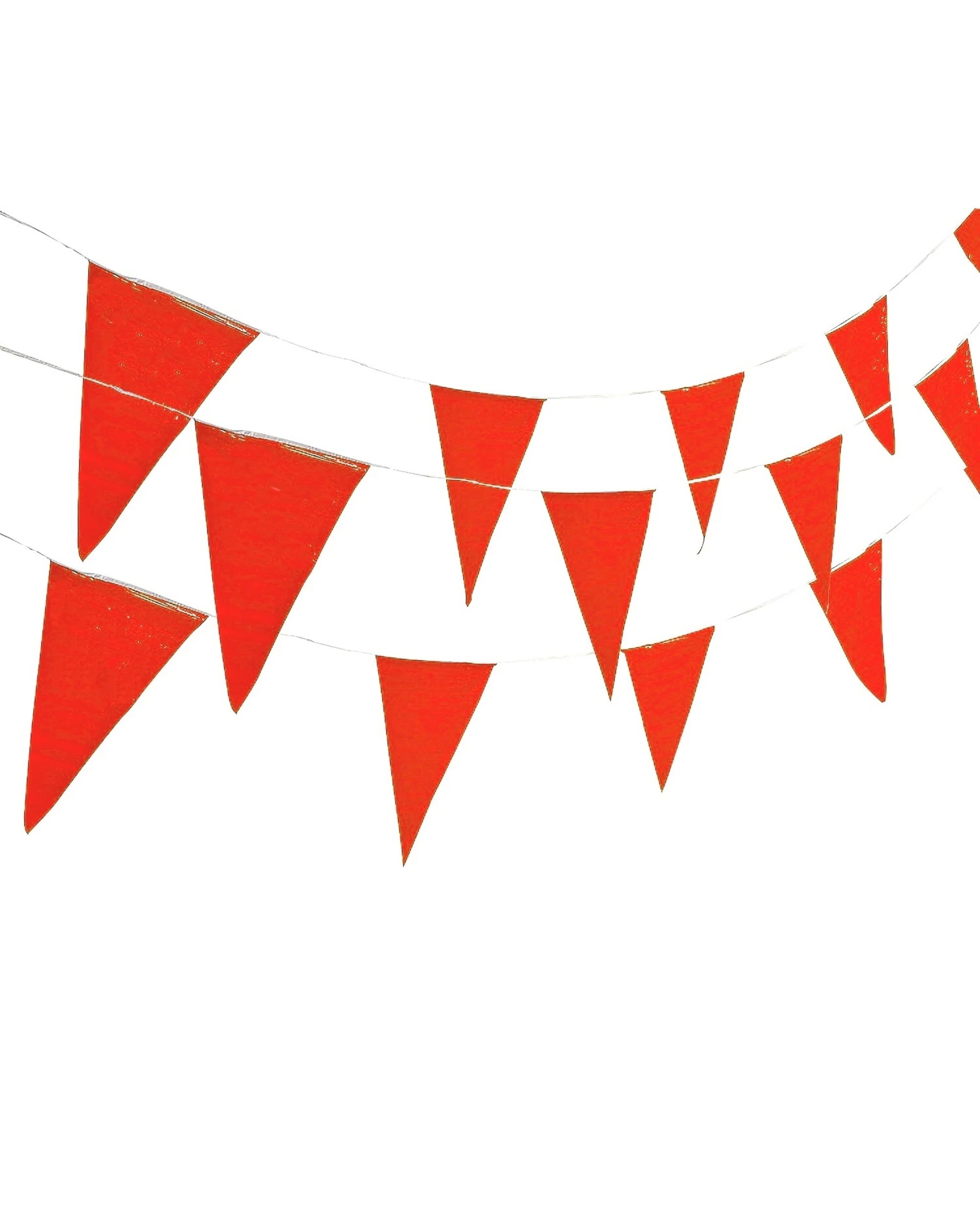 1 Partyrama Red Large Plastic Flag Banner 30m - Red, 1 of 1